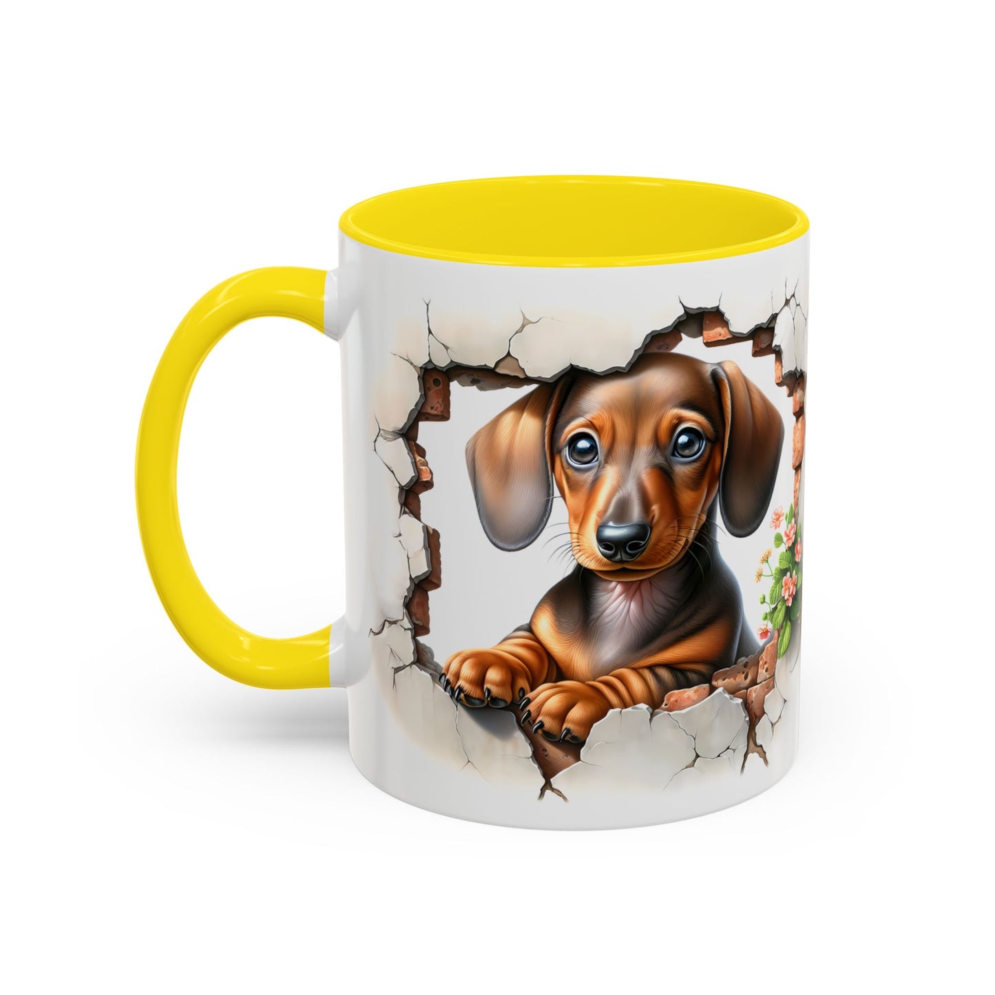 🐾🌭 Dachshund Puppy Accent Mug – Adorable Doxie Coffee Cup ☕❤️