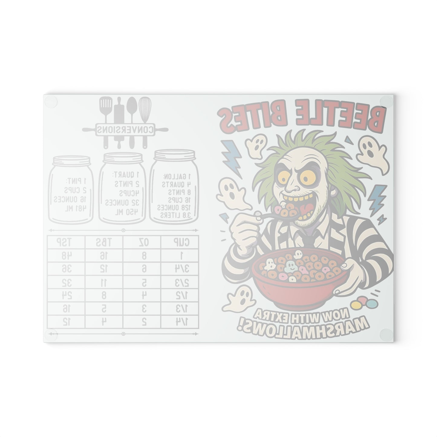 👻 Beetle Bites Cutting Board – Spooky Cereal Fun with Extra Marshmallows! 🥣