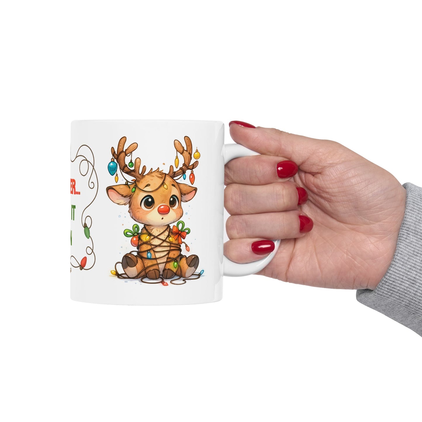 🦌🎄 Oh Deer… I Did It Again Christmas Mug – Cute Reindeer Coffee Cup ✨☕