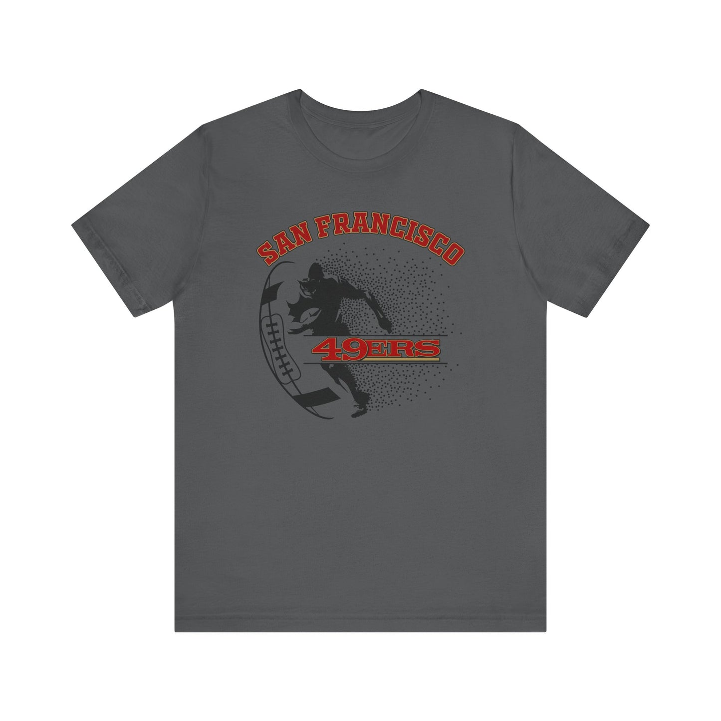 🔥 Bold Red & Black Jersey Graphic Tee – Vintage Vibes for Every Fan 🎯
