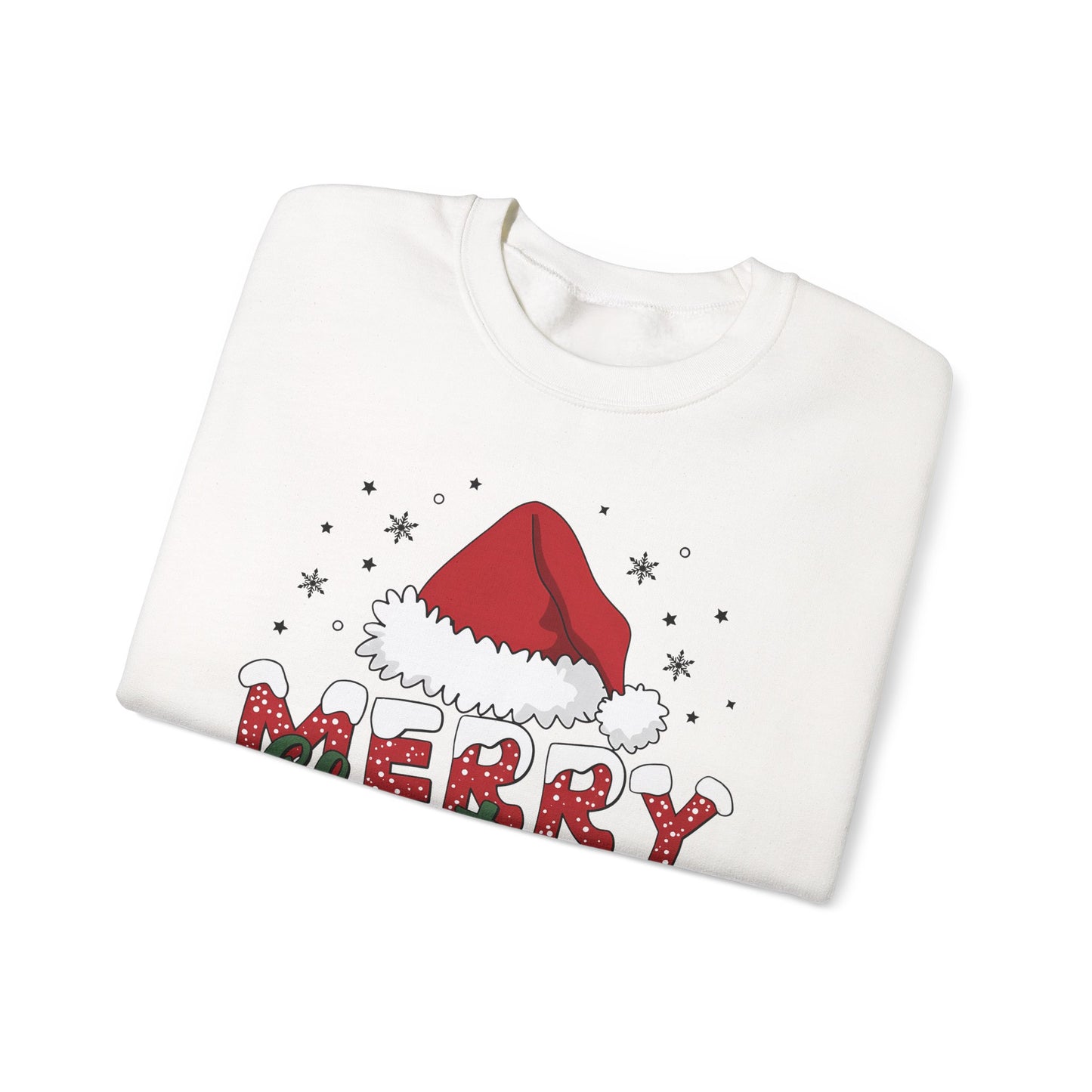 🎅✨ Merry Christmas Santa Hat Sweatshirt – Classic Festive Holiday Style