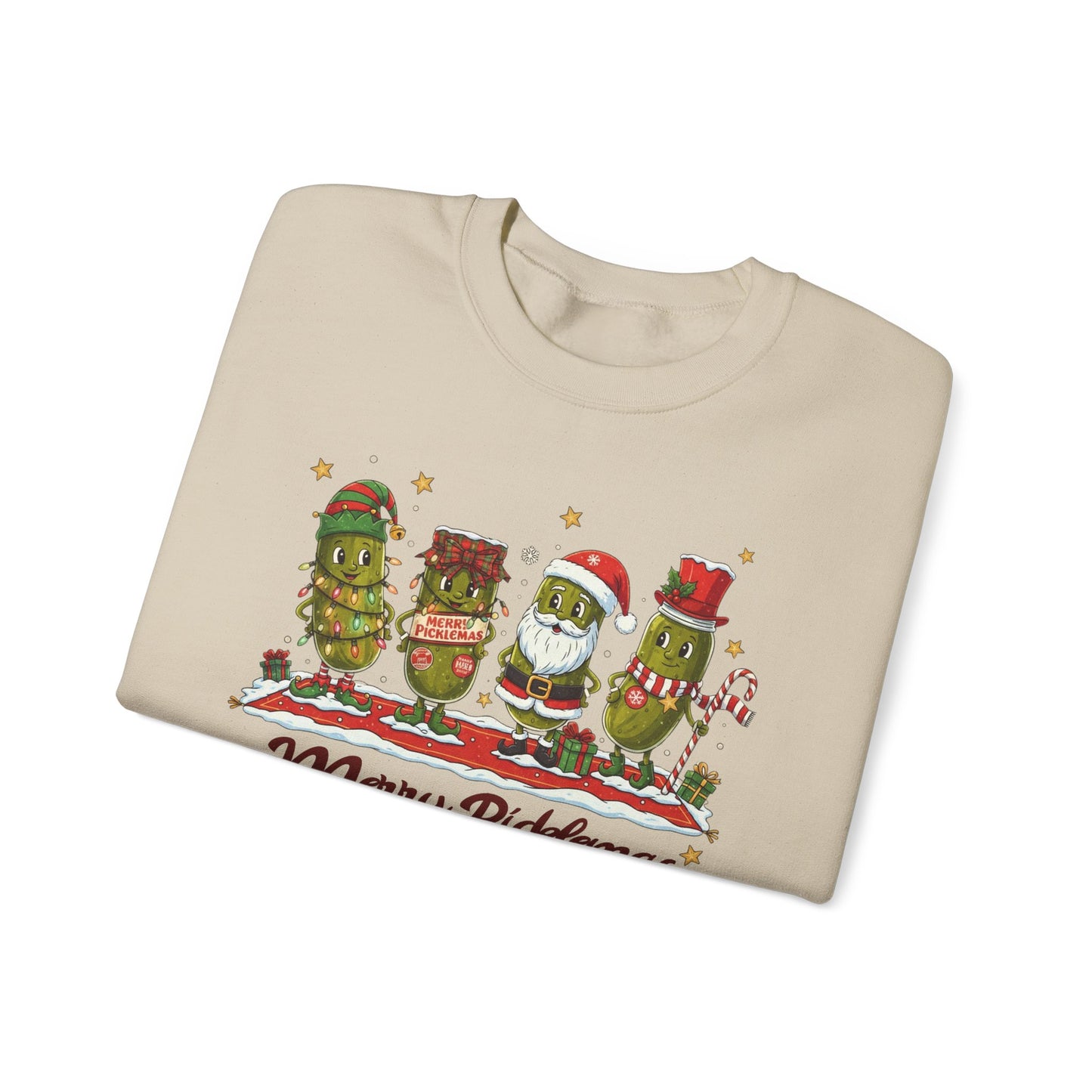 🎄🥒 Merry Picklemas Sweatshirt – Funny Holiday Dill-Lovers Gift
