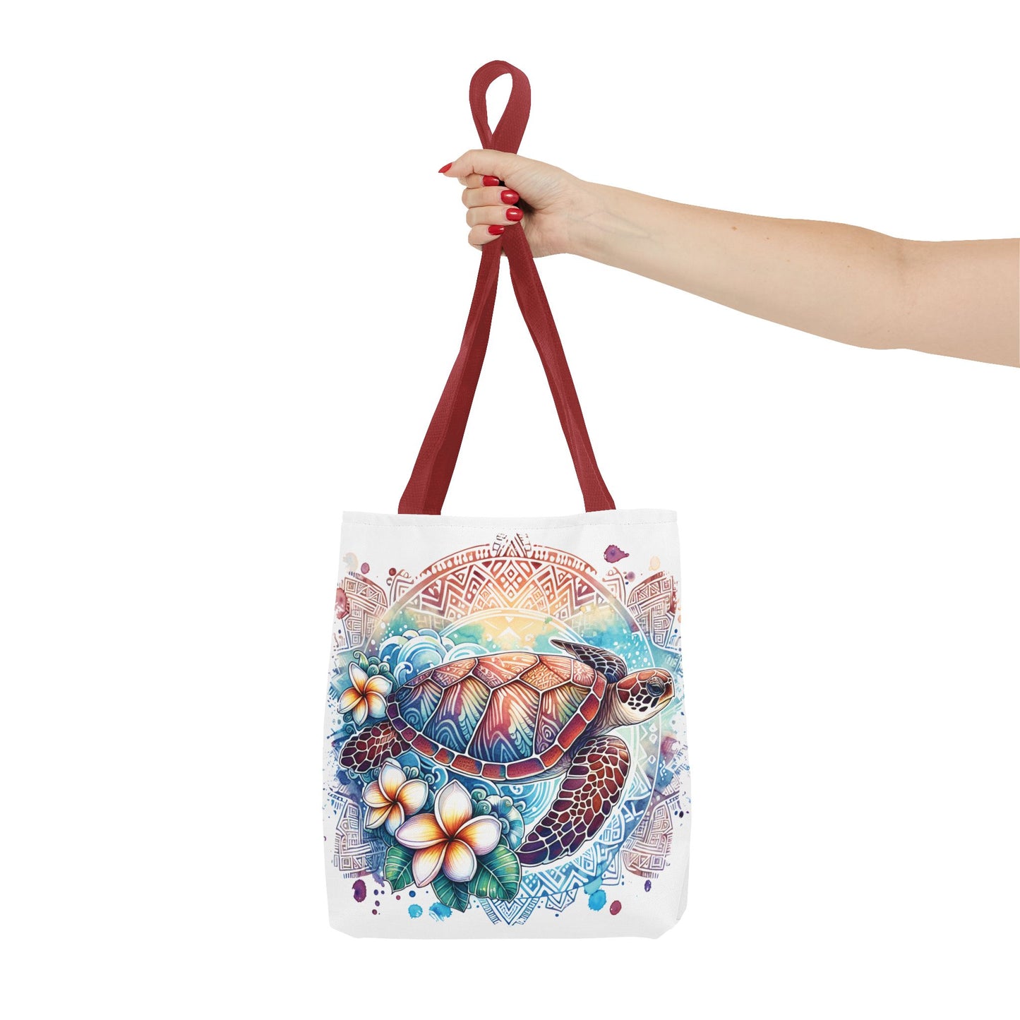 🐢 Tropical Sea Turtle Tote Bag – Coastal, Artistic & Practical 🌺
