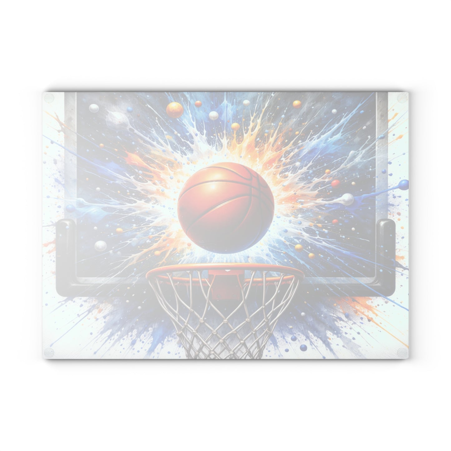 Basketball Splash Art Cutting Board – Slam Dunk Style for Your Kitchen