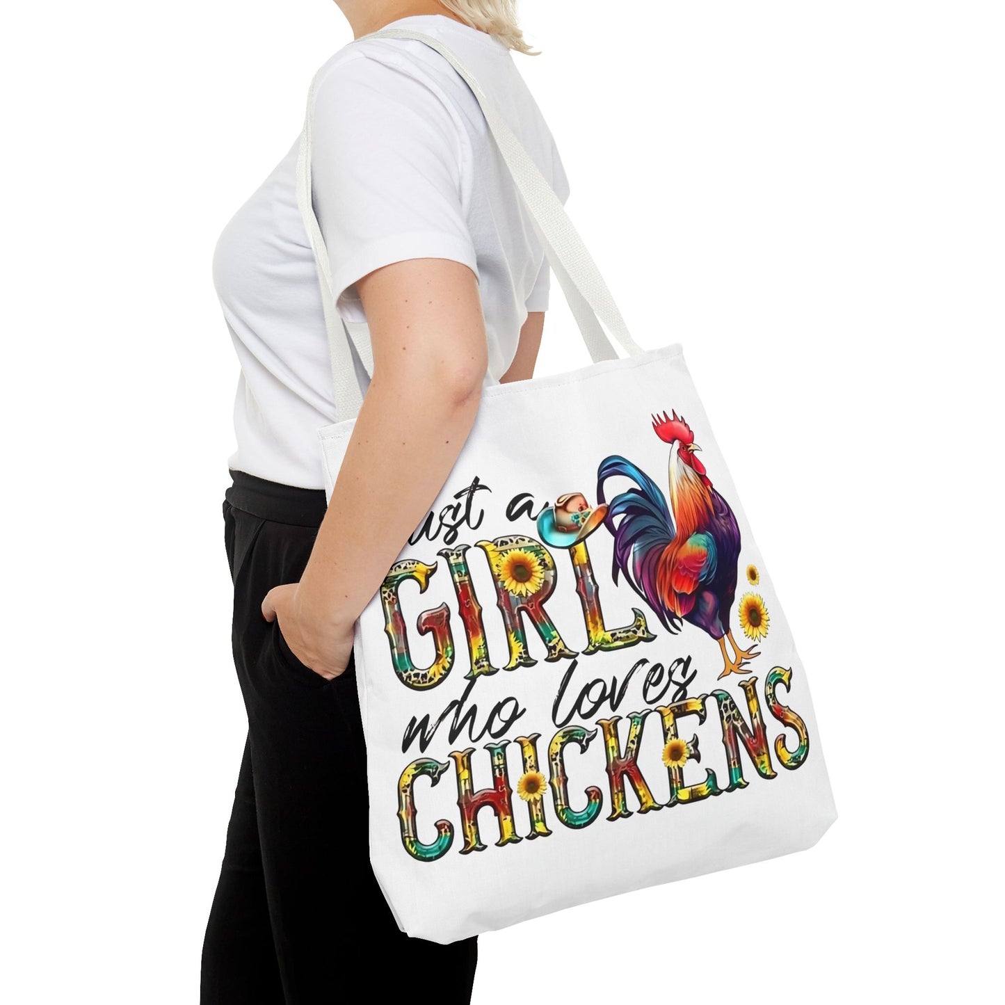 🐔 Solo una chica que ama las gallinas: Bolsa de tela estilo granja para amantes de las gallinas