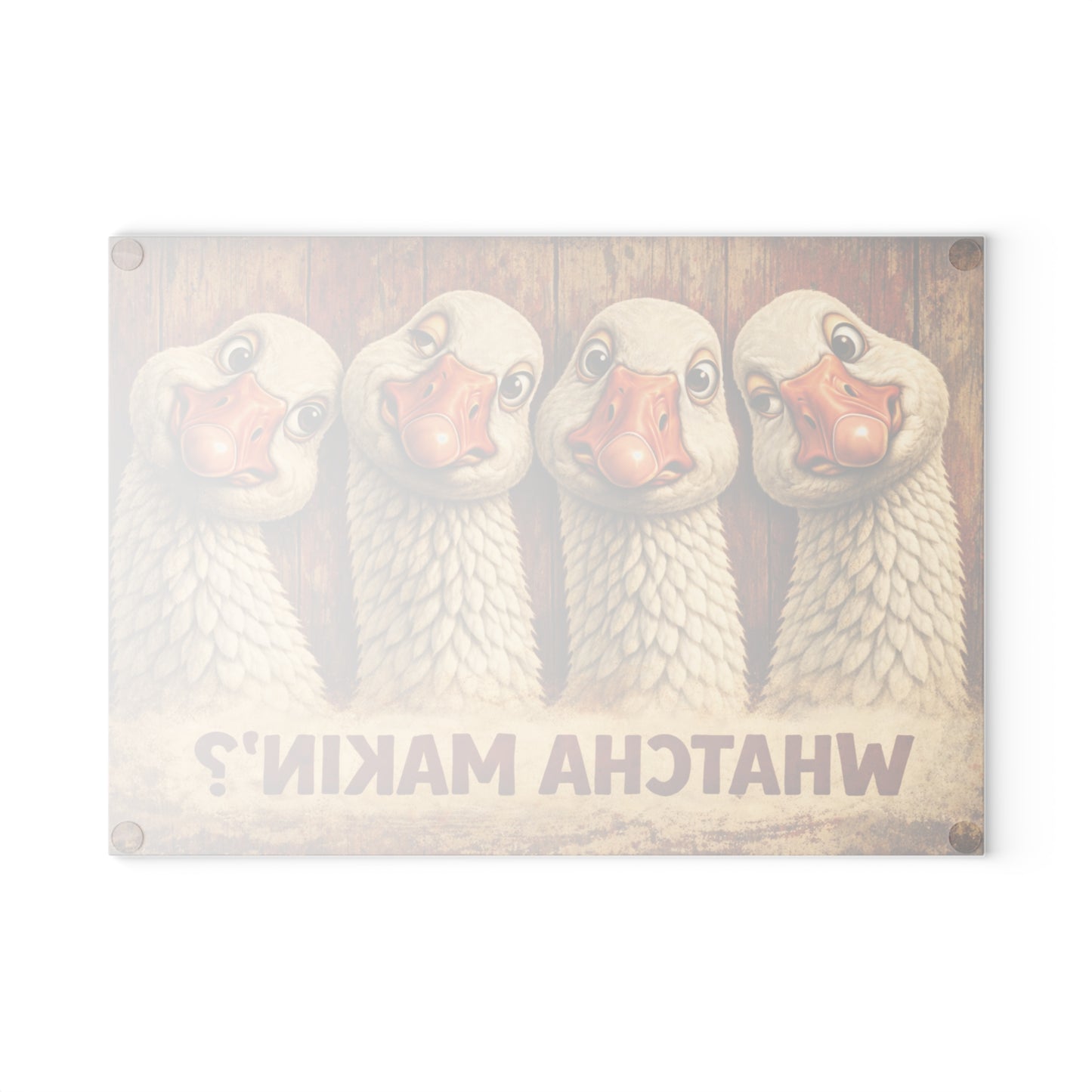 Whatcha Makin’? Glass Cutting Board – Funny Goose Farmhouse Kitchen Decor