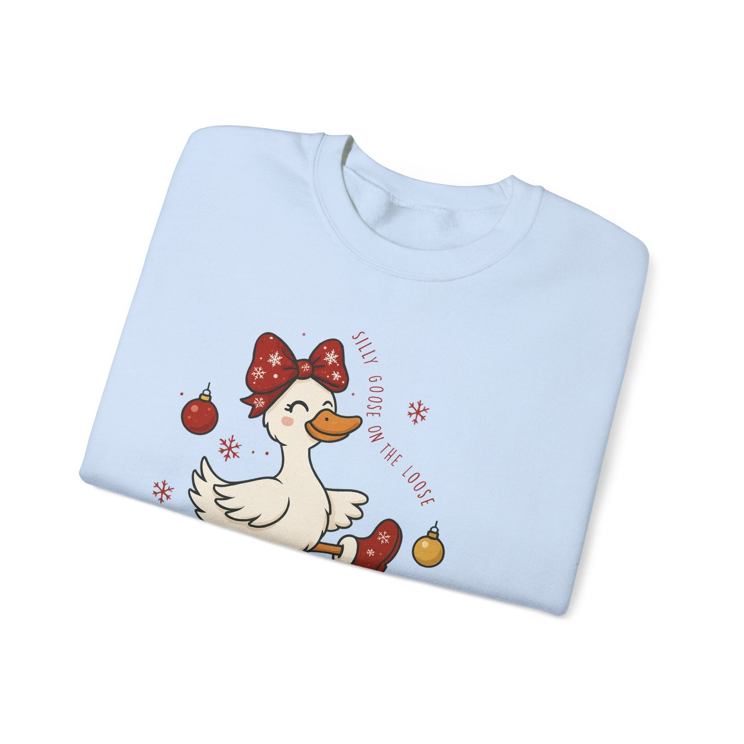 🪿🎁 Silly Goose on the Loose Sweatshirt – Whimsical Holiday Cheer ❄️✨