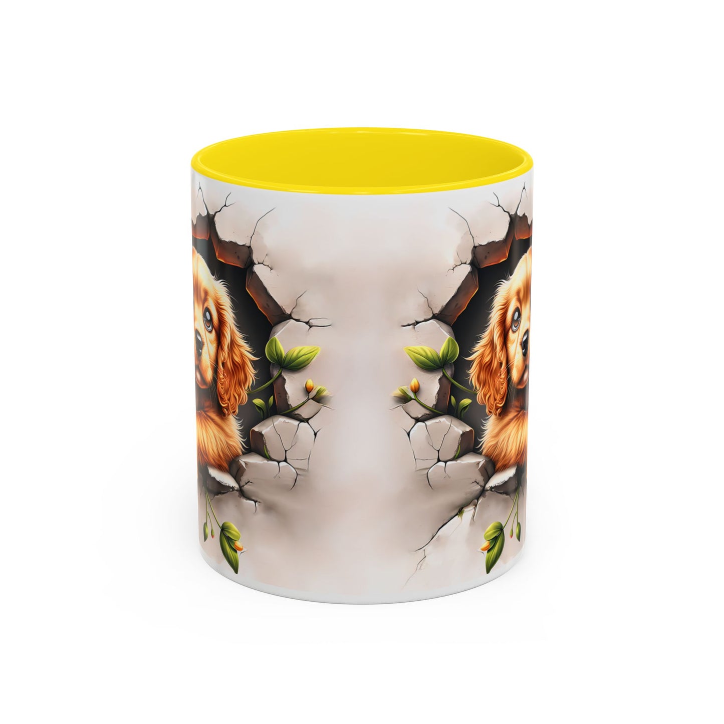🐾 Cocker Spaniel Puppy Accent Mug – Sweet Fluffy Pup Coffee Cup ☕🤎