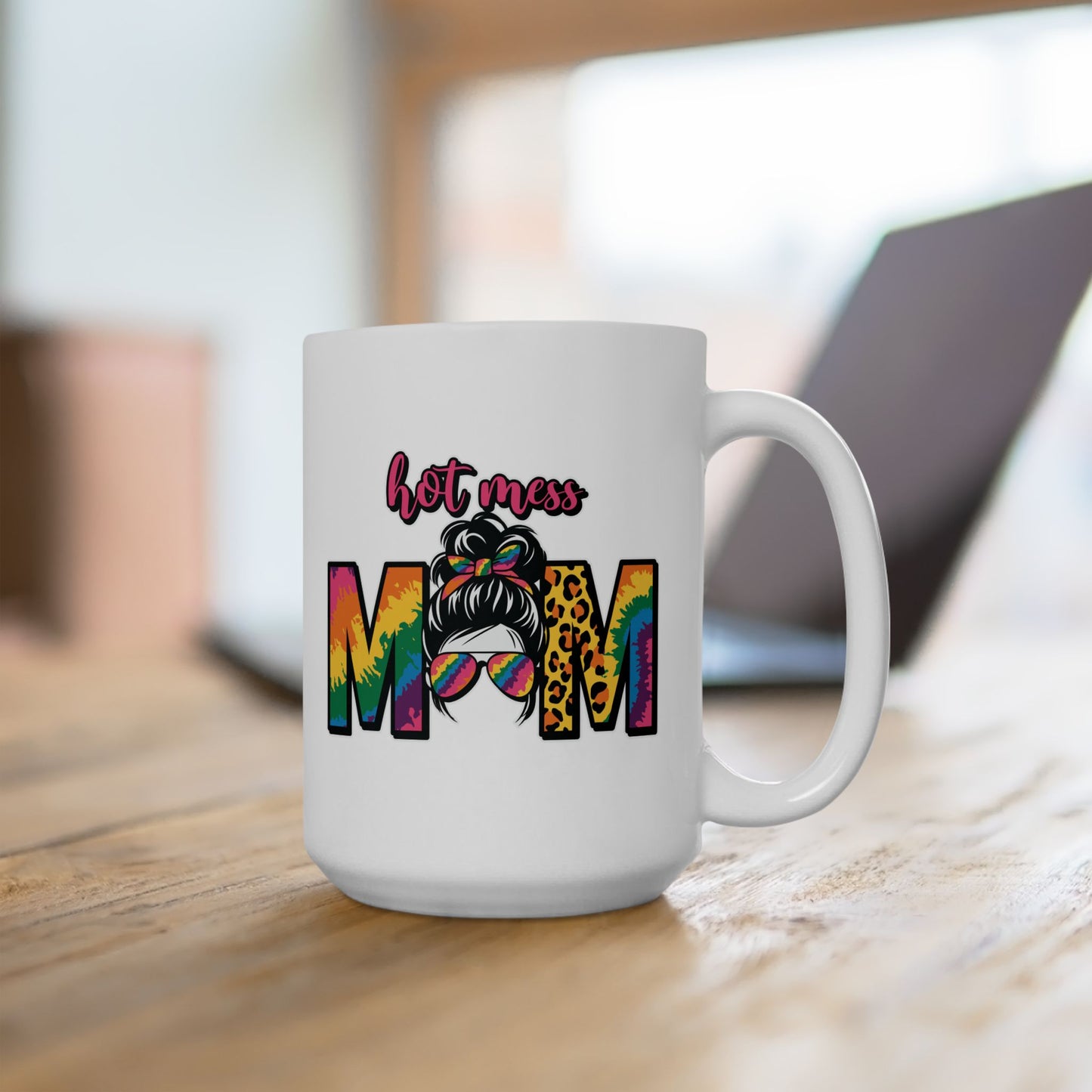 💥 Hot Mess Mom Mug – Fun, Vibrant, and Perfect for the Colorful Mom! 🌈
