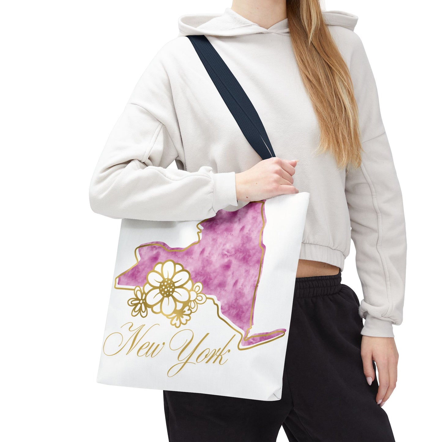 🗽 New York State Floral Tote Bag – Chic, Practical & City Charm 🌸