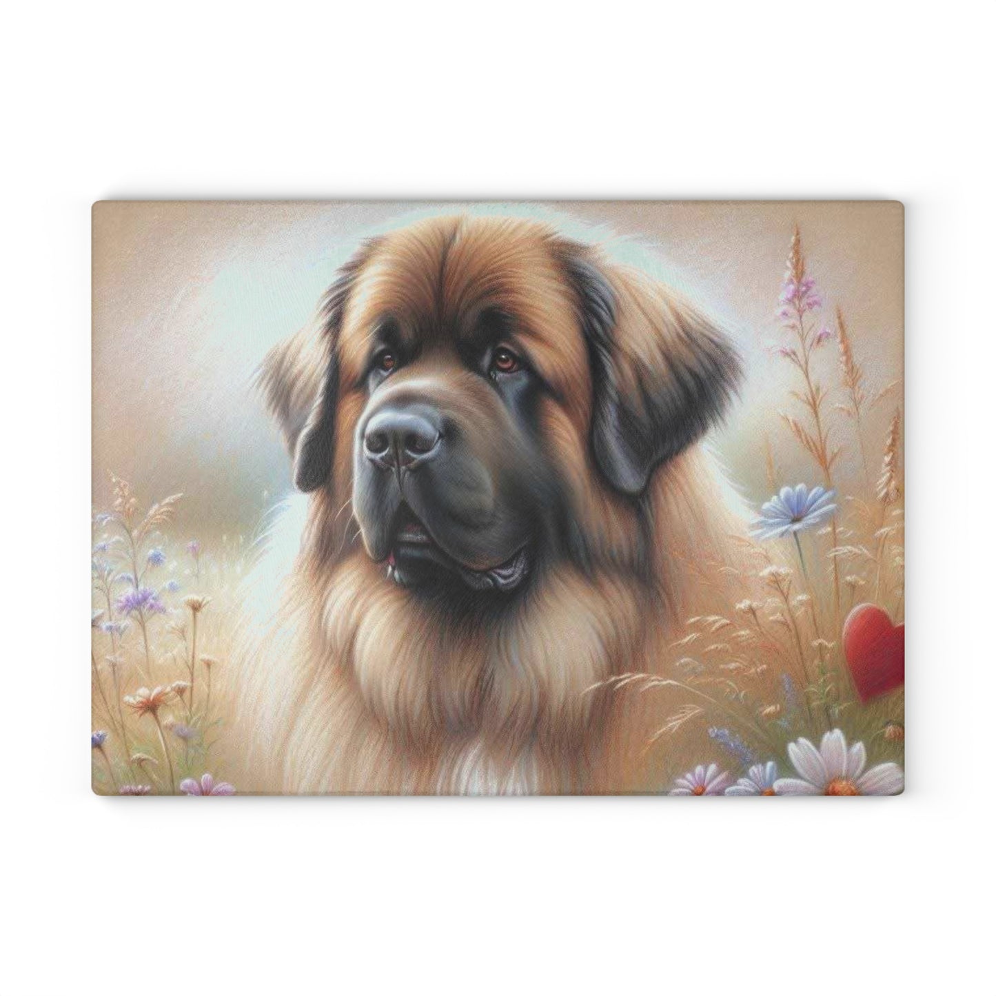 🦁 Leonberger Love Cutting Board – Gentle Giant Elegance for Your Kitchen