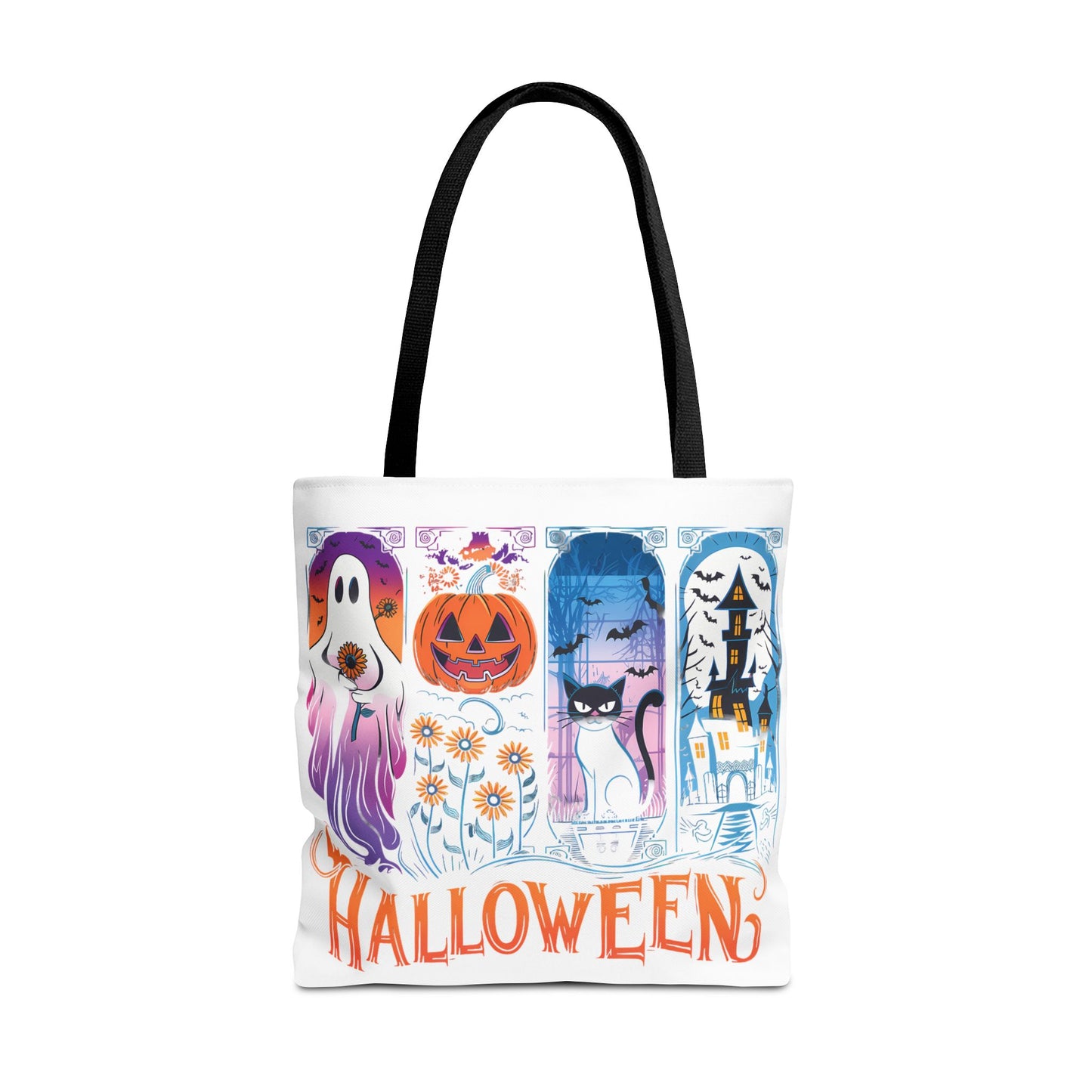 🎃 Haunted Halloween Tote Bag – Spooky Style with Autumn Vibes 👻