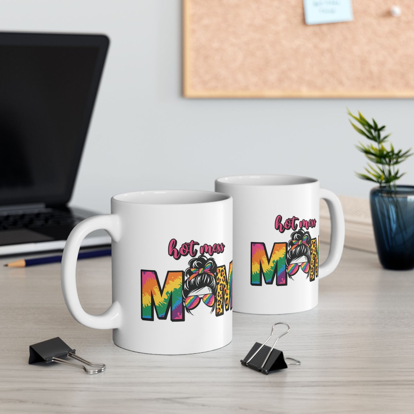 💥 Hot Mess Mom Mug – Fun, Vibrant, and Perfect for the Colorful Mom! 🌈