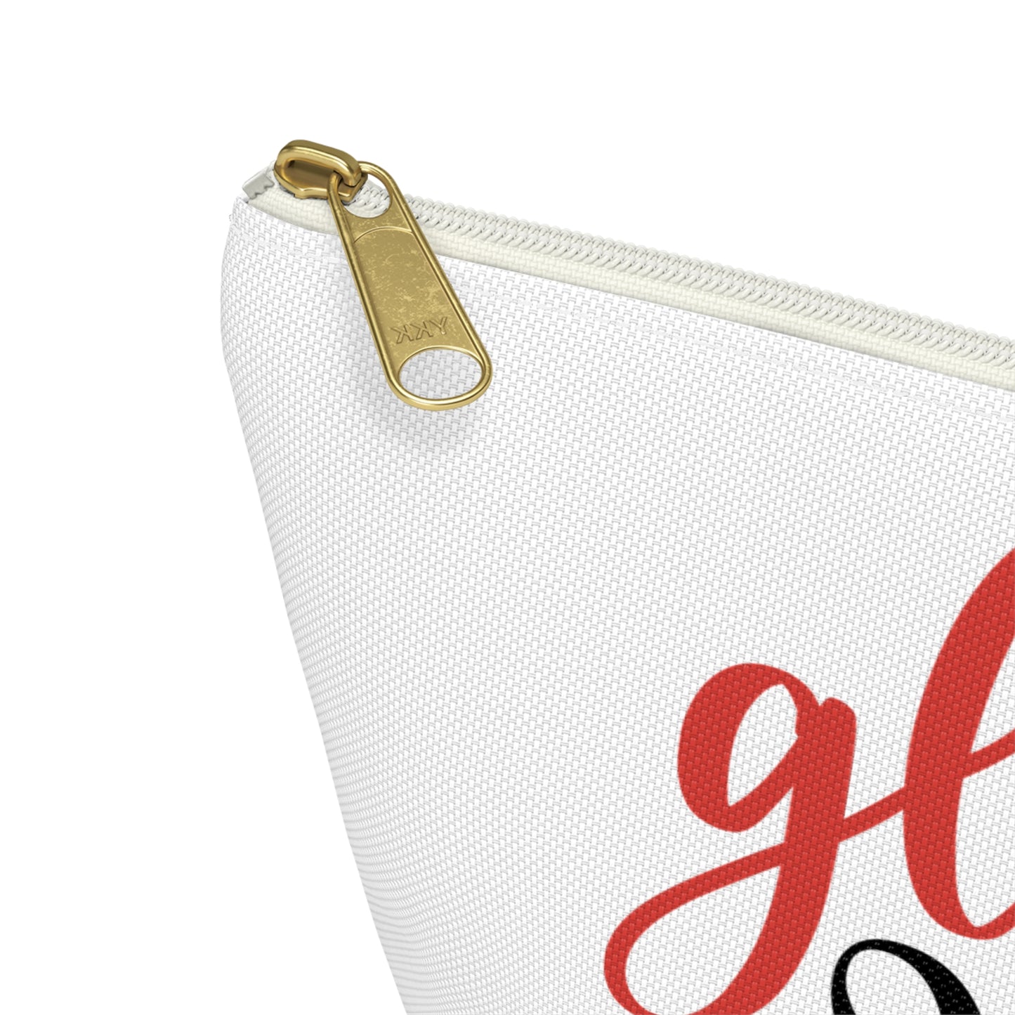 Accessory Pouch – "Gloss Boss" Red Makeup Bag