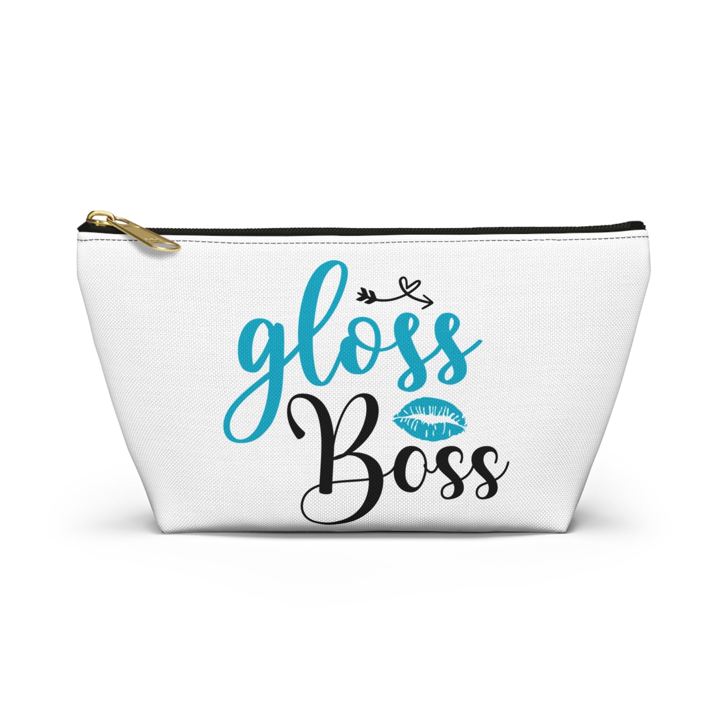 Accessory Pouch – "Gloss Boss" Teal Makeup Bag