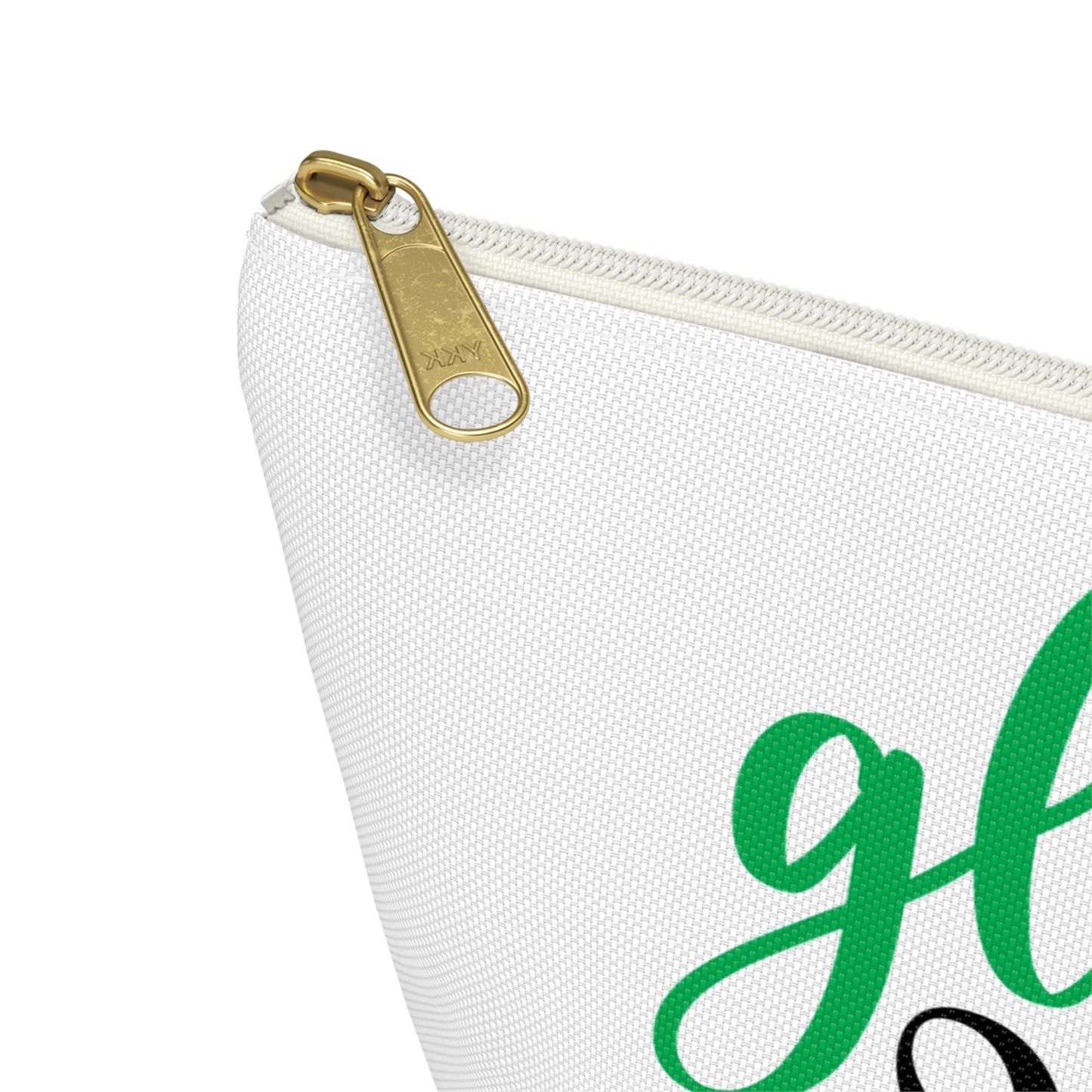 Accessory Pouch – "Gloss Boss" Green Makeup Bag