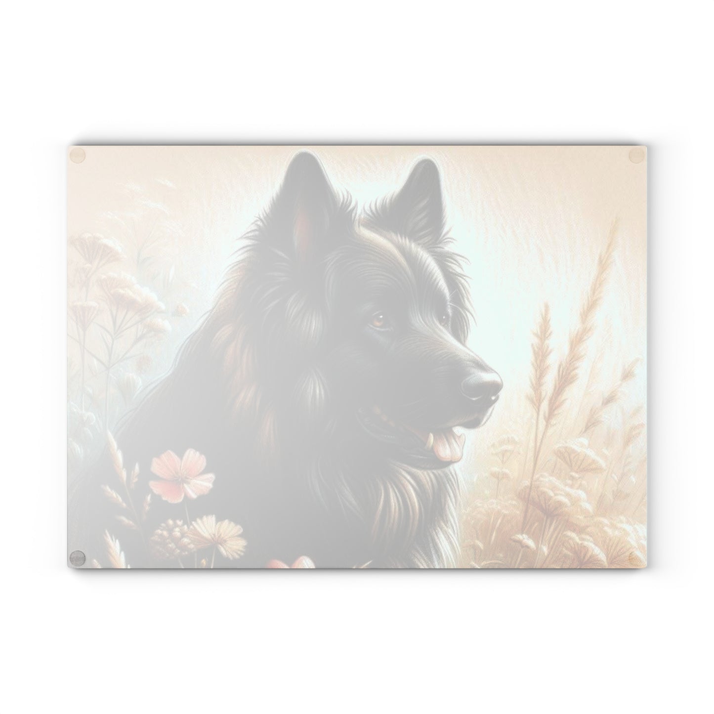 🐾 Majestic Black Shepherd Cutting Board – Noble Charm for the Kitchen 🐺
