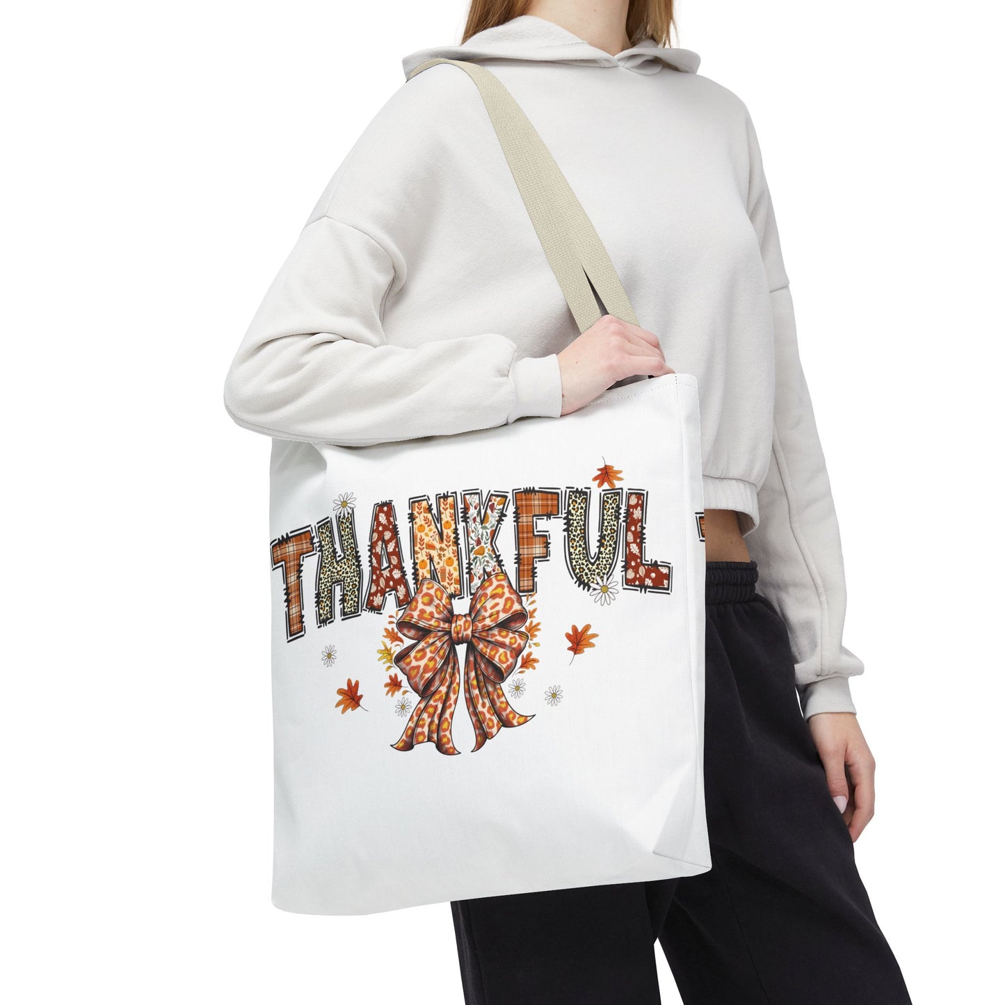 🧡 Thankful Tote Bag – Leopard Prints & Autumn Vibes in One Cozy Carryall 🍁