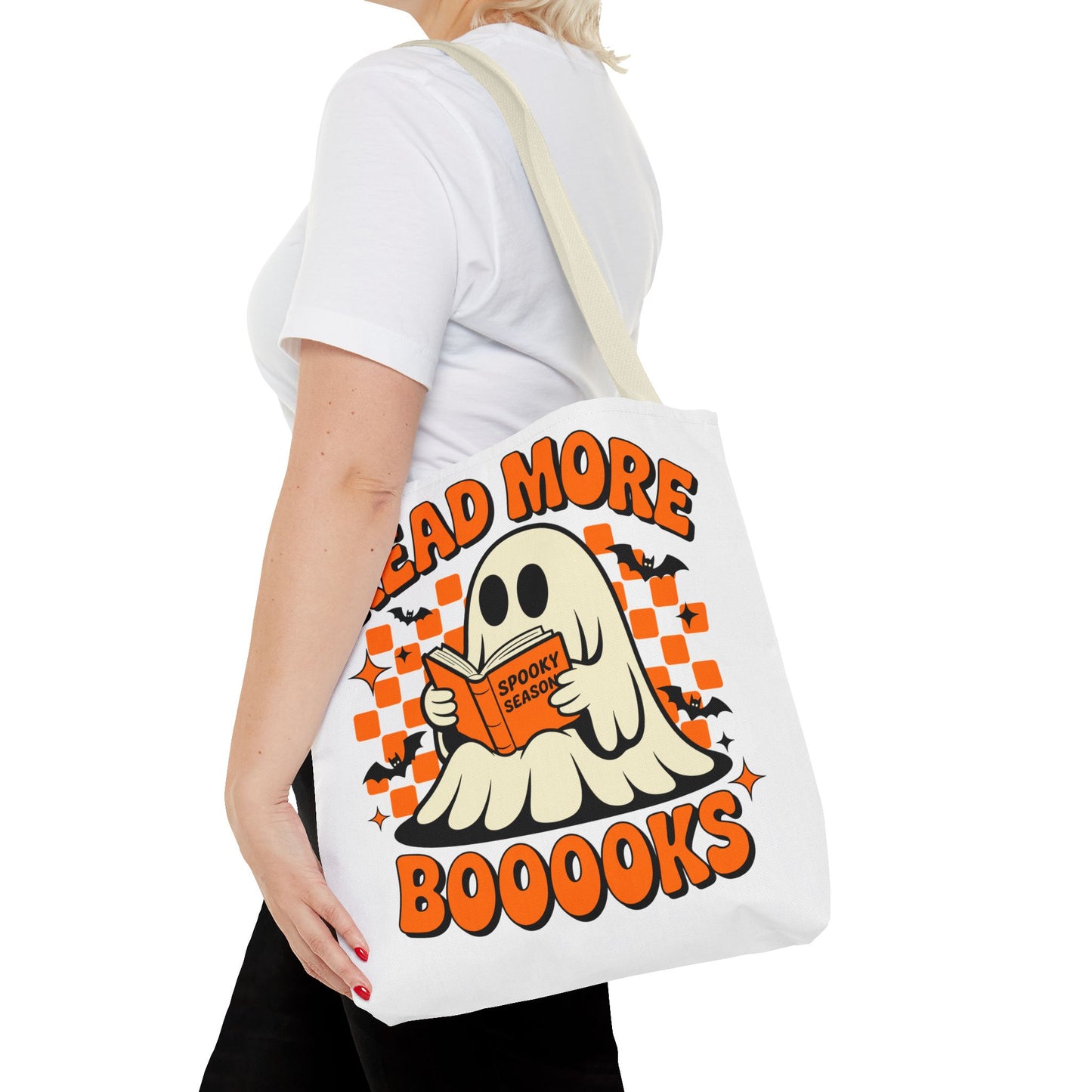 📚 Read More Booooks Halloween Tote Bag – Spooky Reads in Style 👻👜