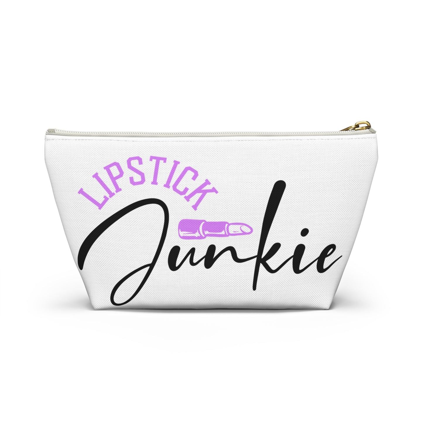 Accessory Pouch – "Lipstick Junkie" Purple Makeup Bag