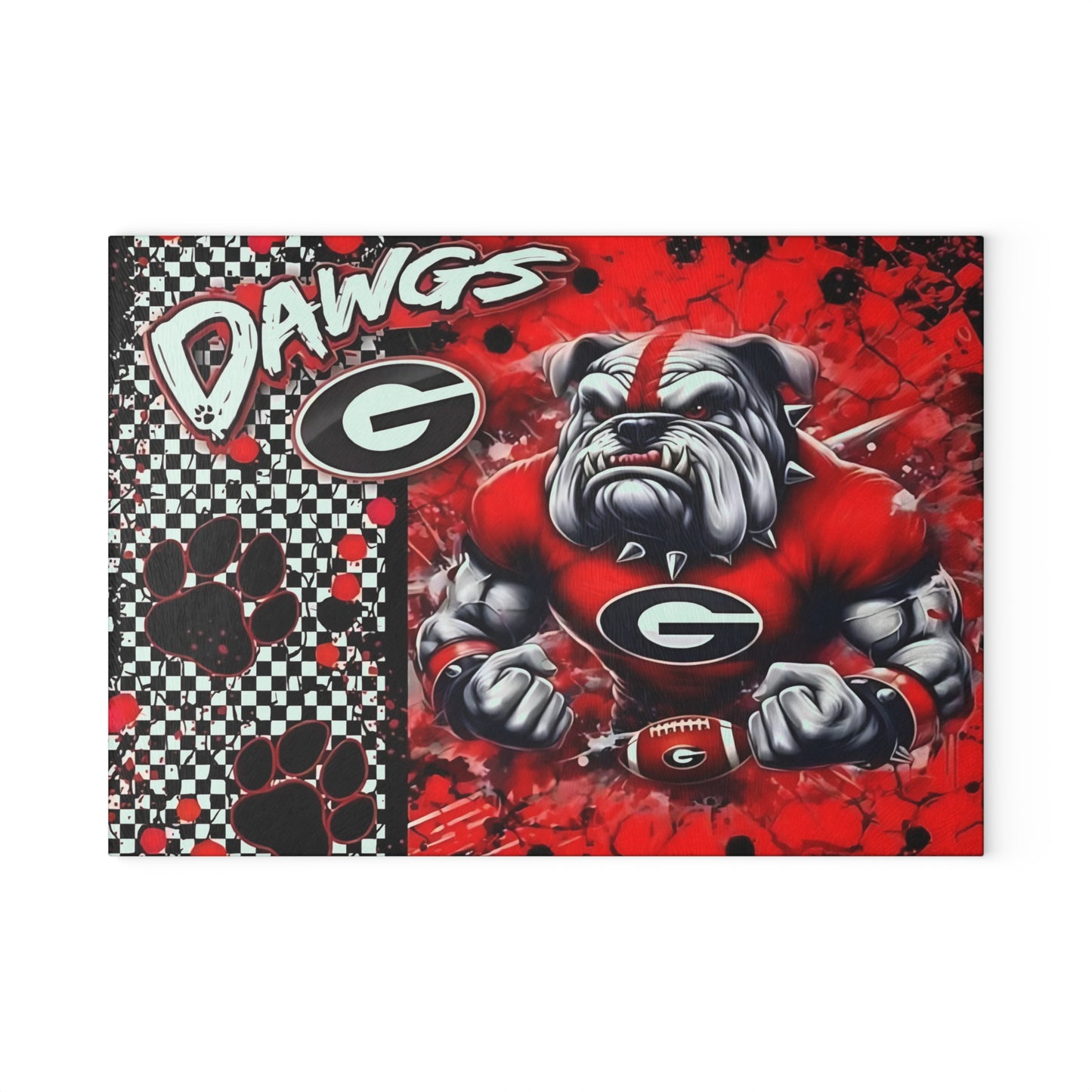 Red Dawgs Bulldog Cutting Board – Bold Spirit & Fierce Kitchen Style
