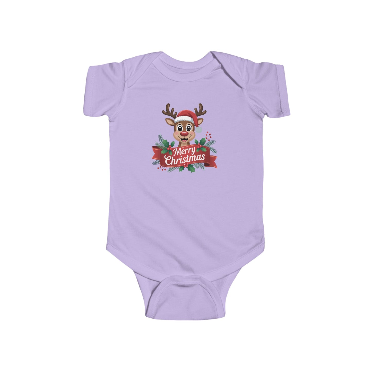 Merry Christmas Reindeer Baby Onesie – Festive Holiday Cheer 🦌🎄