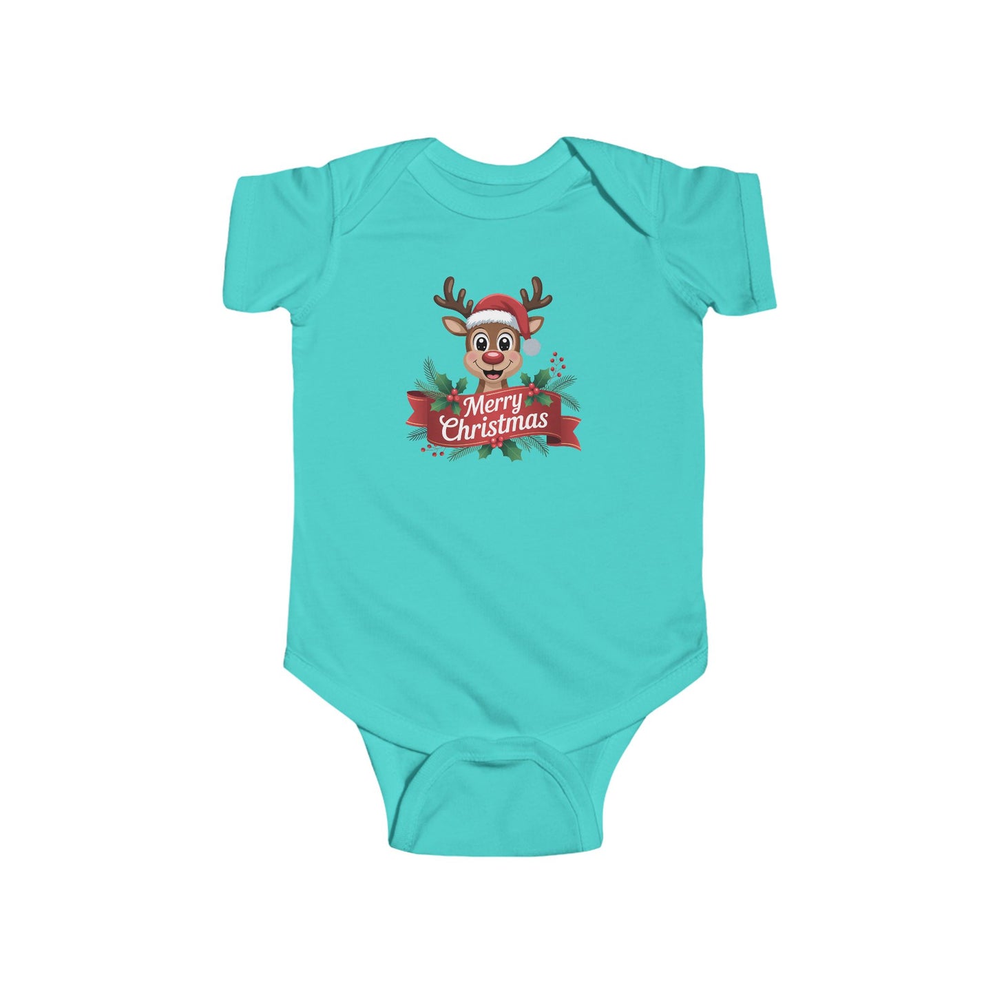 Merry Christmas Reindeer Baby Onesie – Festive Holiday Cheer 🦌🎄