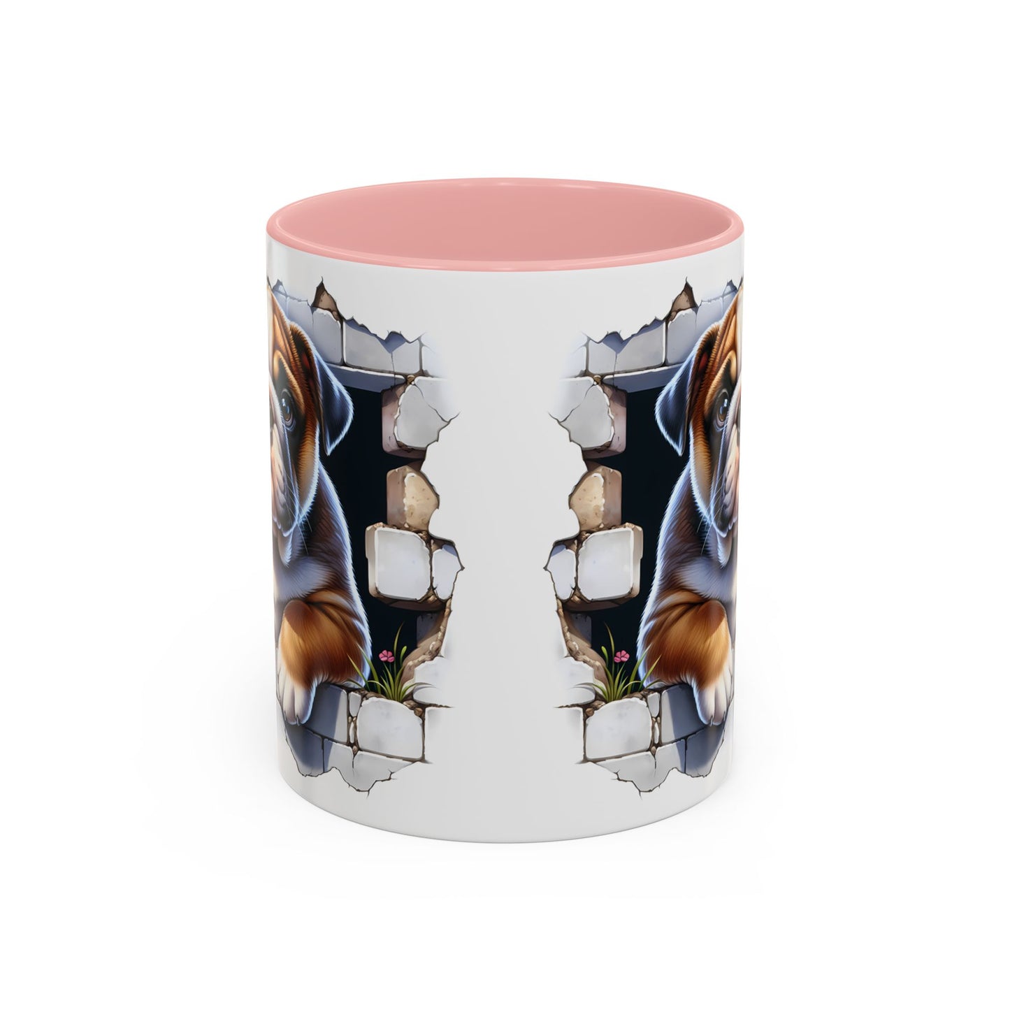🐶☕ English Bulldog Puppy Accent Mug – Adorable Breakthrough Pup Design ✨rs (11/15oz)
