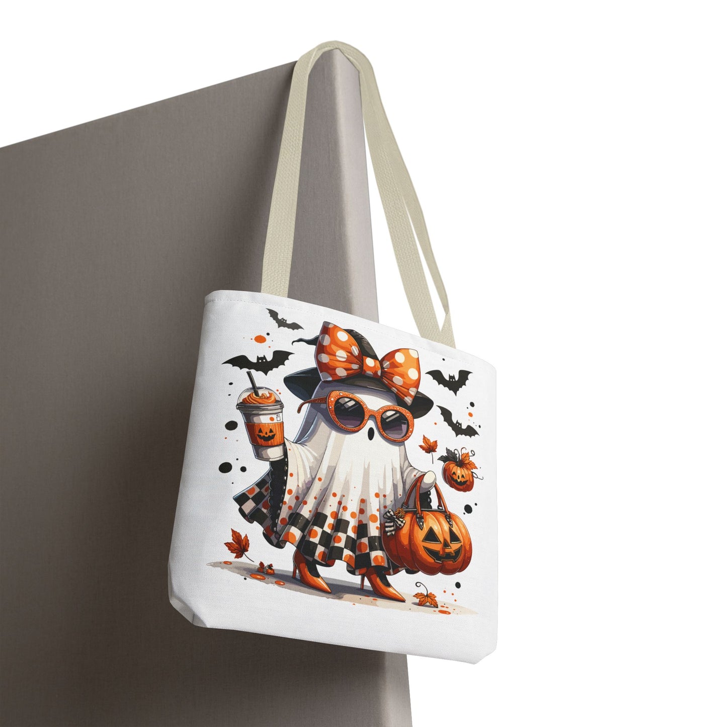 🧡 Chic Ghost Halloween Tote Bag – Sassy, Stylish & Spook-tacular 👻🎃