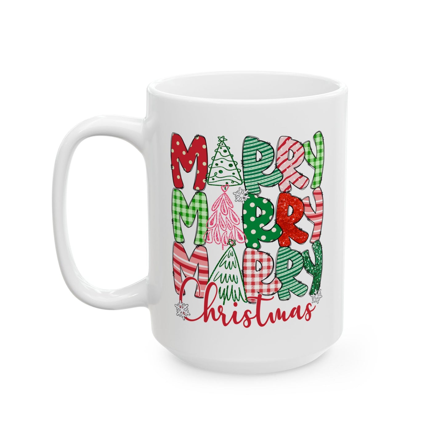 🎄 Merry Merry Merry Christmas Mug – Festive Cheer in Every Sip 🎅