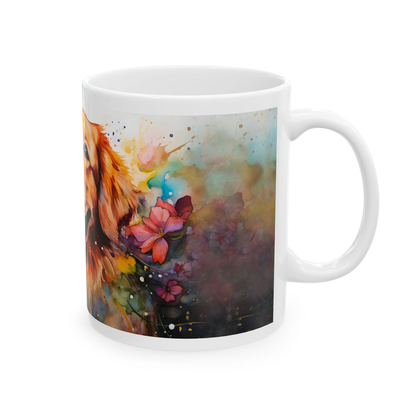 🐕 Watercolor Golden Retriever Mug – A Heartwarming Tribute to Your Furry Friend! 🌸