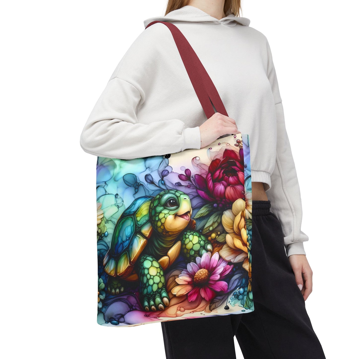 Bolsa de mano - Diseño de tortugas coloridas