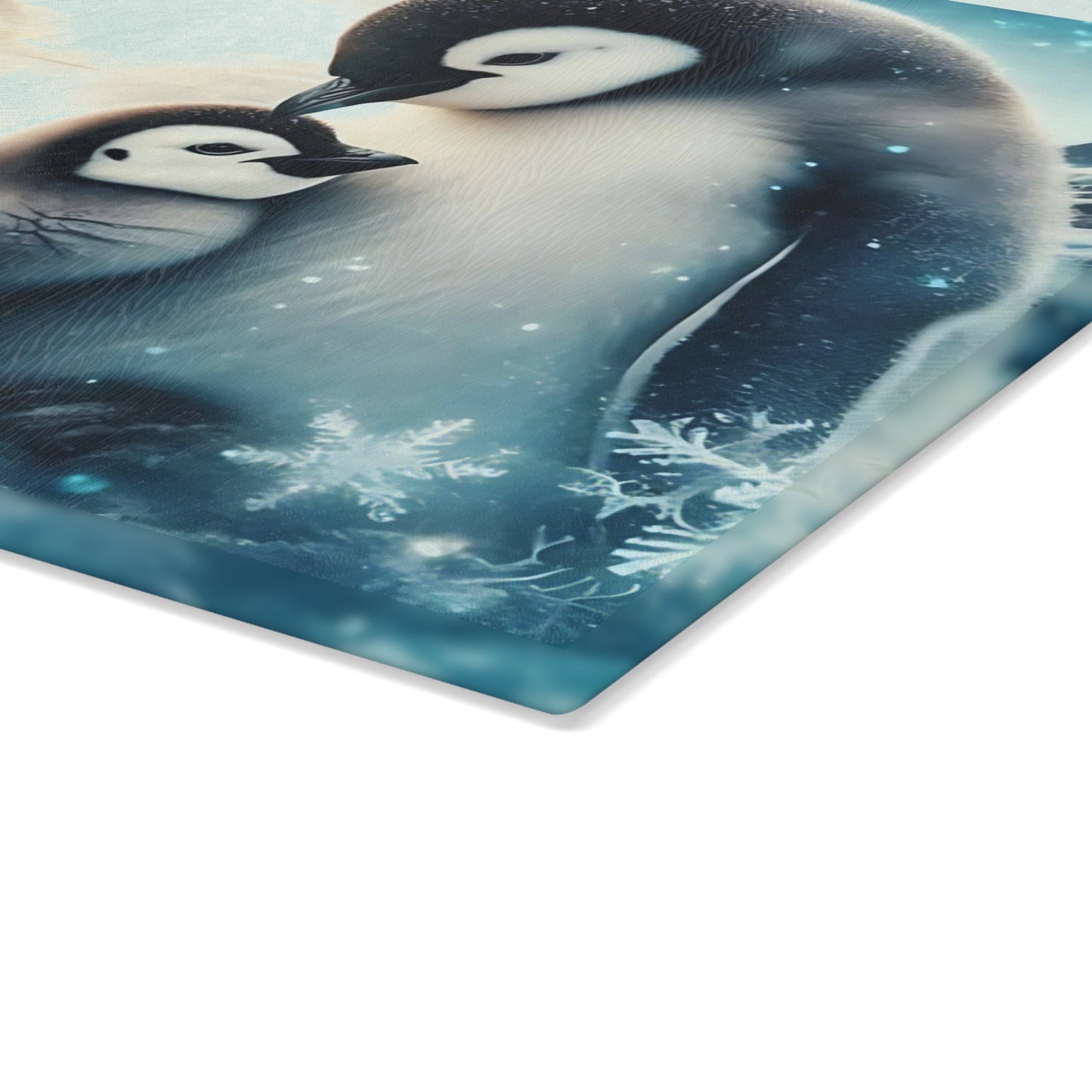 🐧❄️ Penguin Love Arctic Cutting Board – Serenity & Style for Your Kitchen ❄️🐧