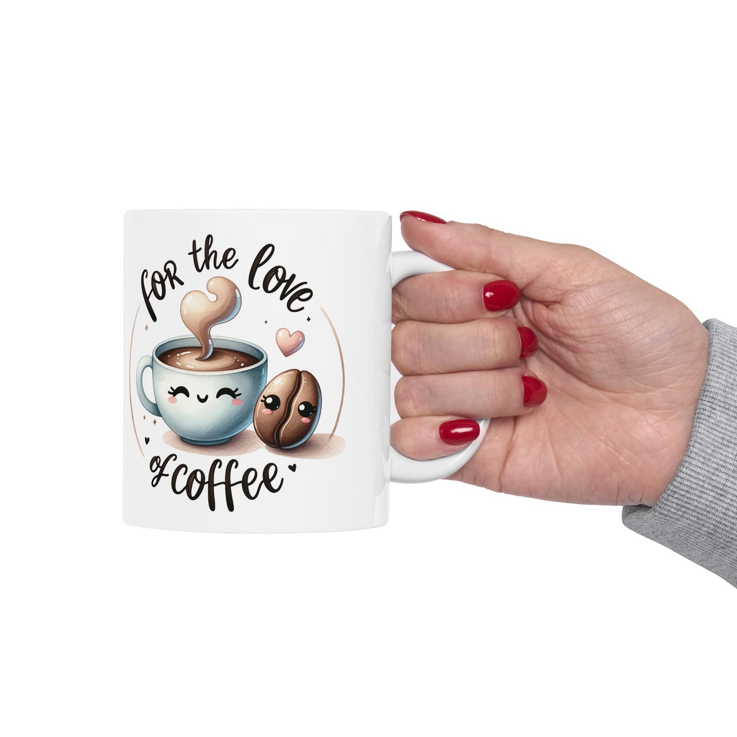 ☕ For the Love of Coffee – Cute Coffee Mug for Coffee Lovers ❤️