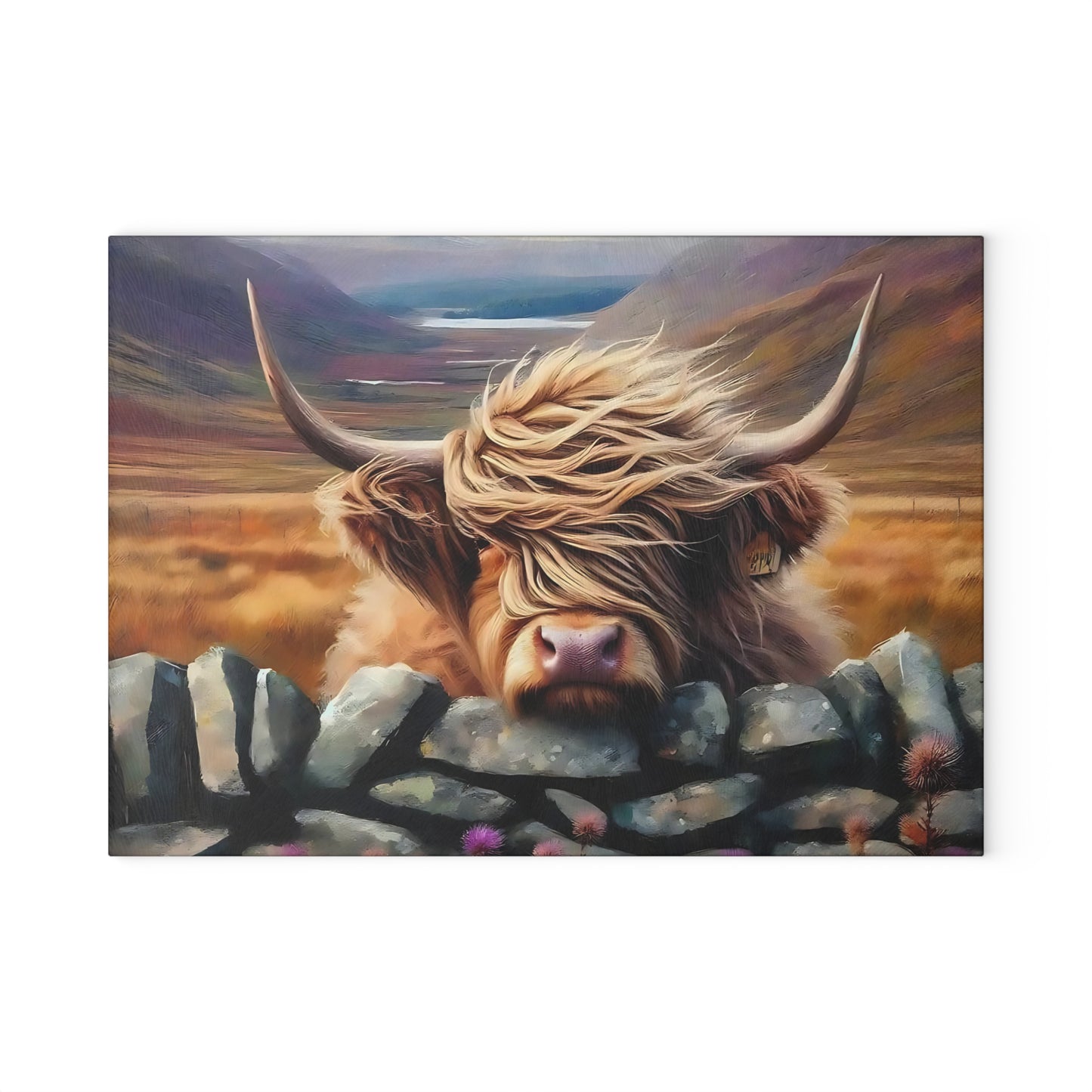 🐂🌾 Rustic Highland Cow Cutting Board – Countryside Charm for Your Kitchen Décor 🪵✨