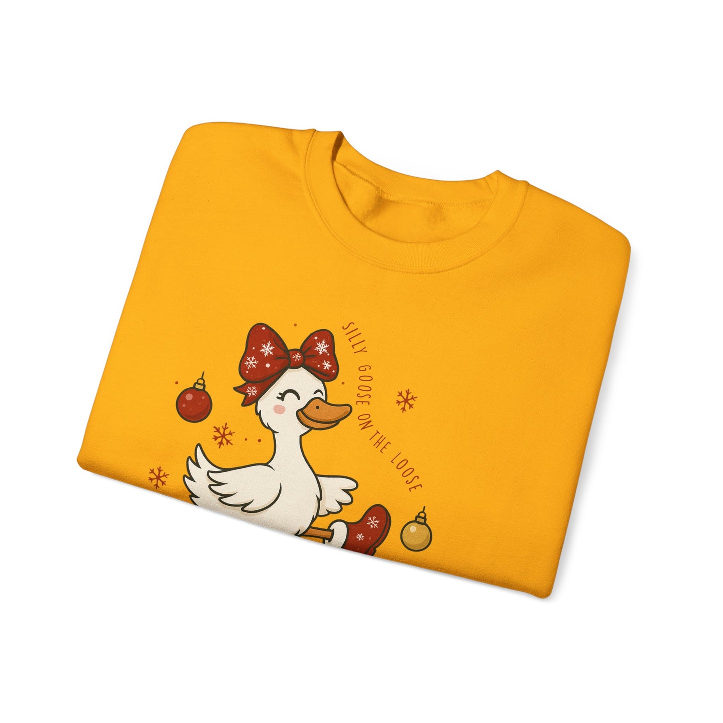 🪿🎁 Silly Goose on the Loose Sweatshirt – Whimsical Holiday Cheer ❄️✨