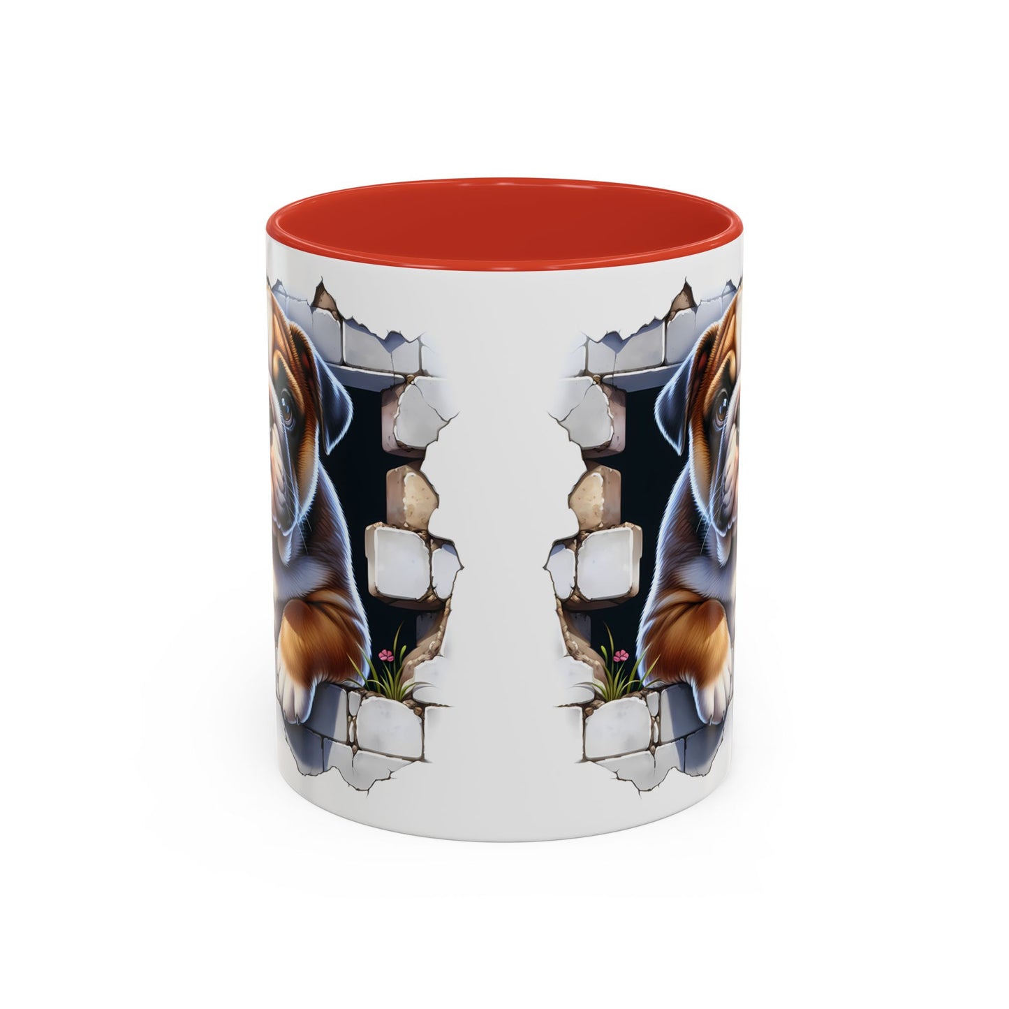 🐶☕ English Bulldog Puppy Accent Mug – Adorable Breakthrough Pup Design ✨rs (11/15oz)