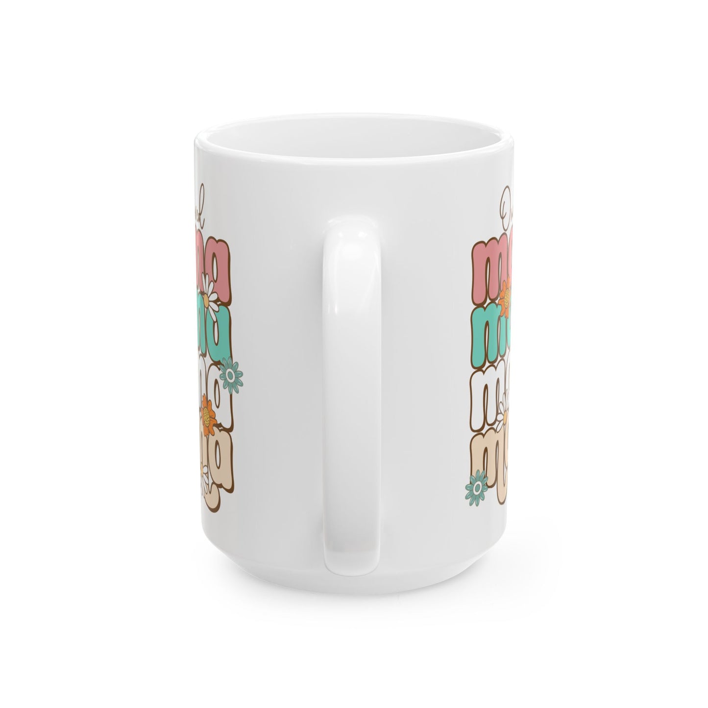 🌸☕ One Loved Mama Mug – Retro Floral Coffee Cup for Moms 💗