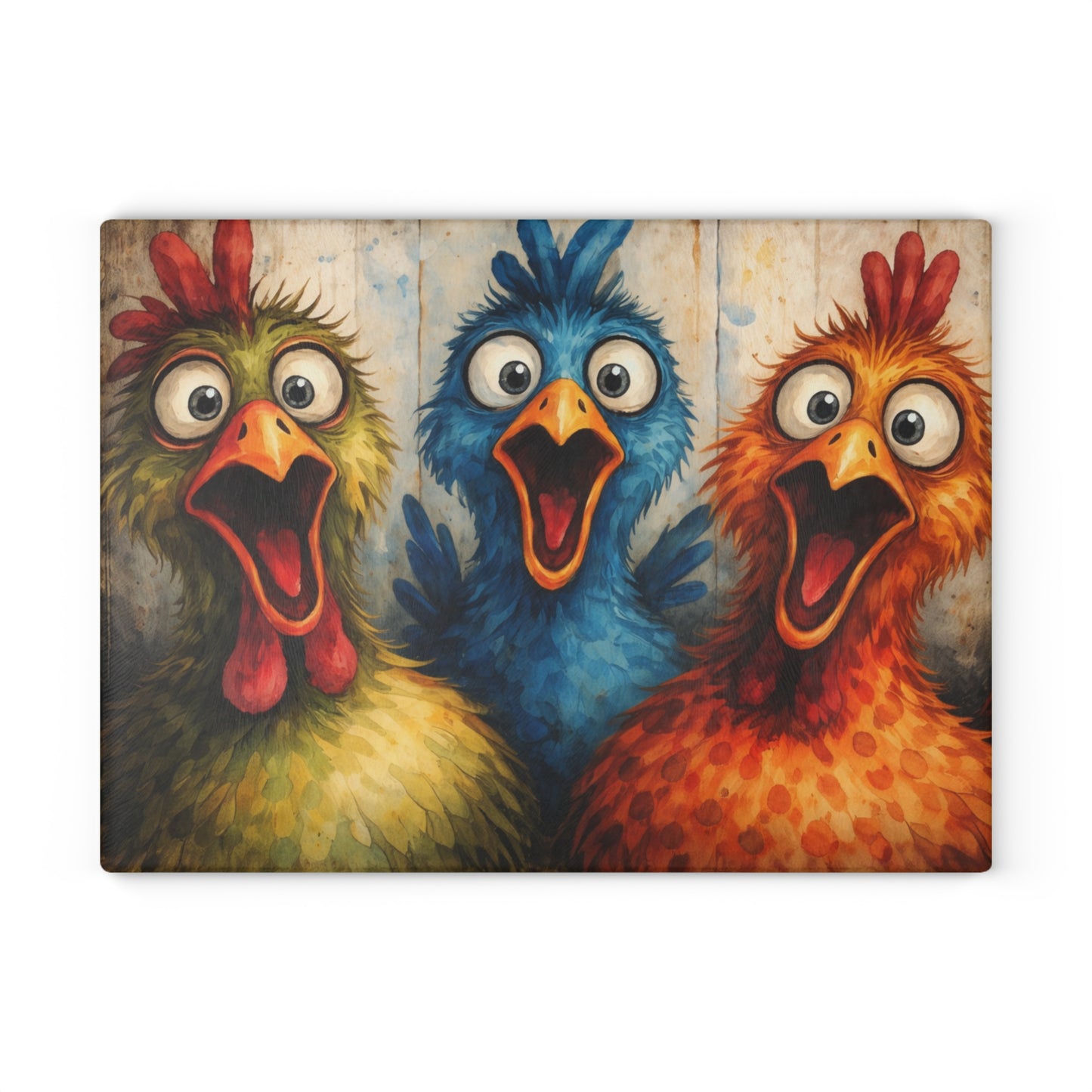 Colorful Chicken Farmhouse Art