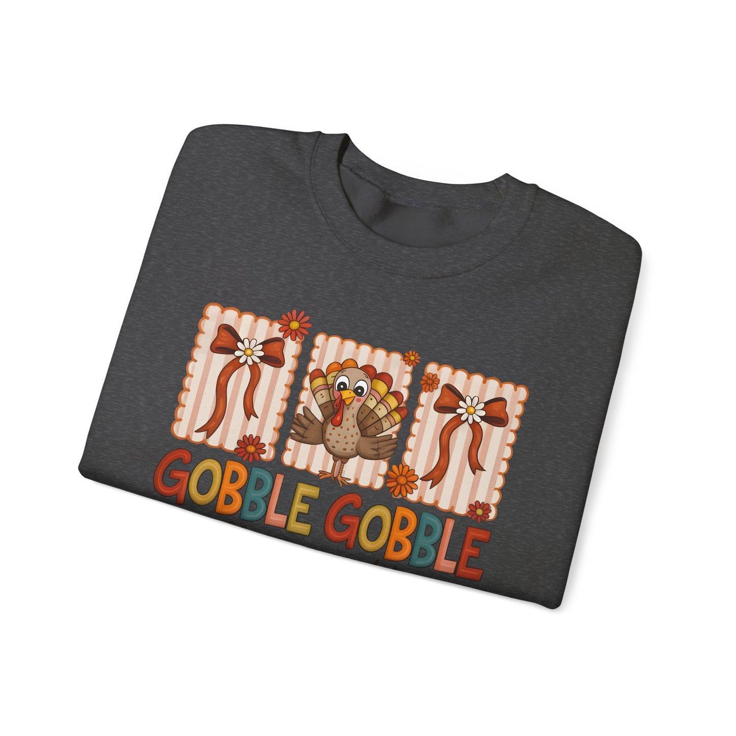 🦃✨ Gobble Gobble Till You Wobble Sweatshirt – Cute Turkey Fall Vibes 🍁🧡
