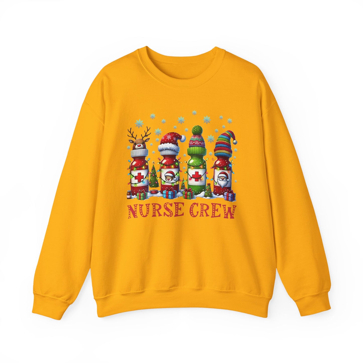 🎄🩺 Nurse Crew Holiday Sweatshirt – Festive Crewneck for Healthcare Heroes