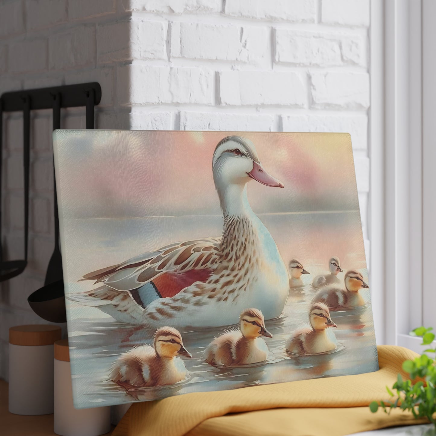 Tabla de cortar de vidrio con forma de pato, regalo de cocina único, tabla de charcutería, regalo para chef, regalo de aniversario, regalo de boda, utensilios de cocina, personalizado