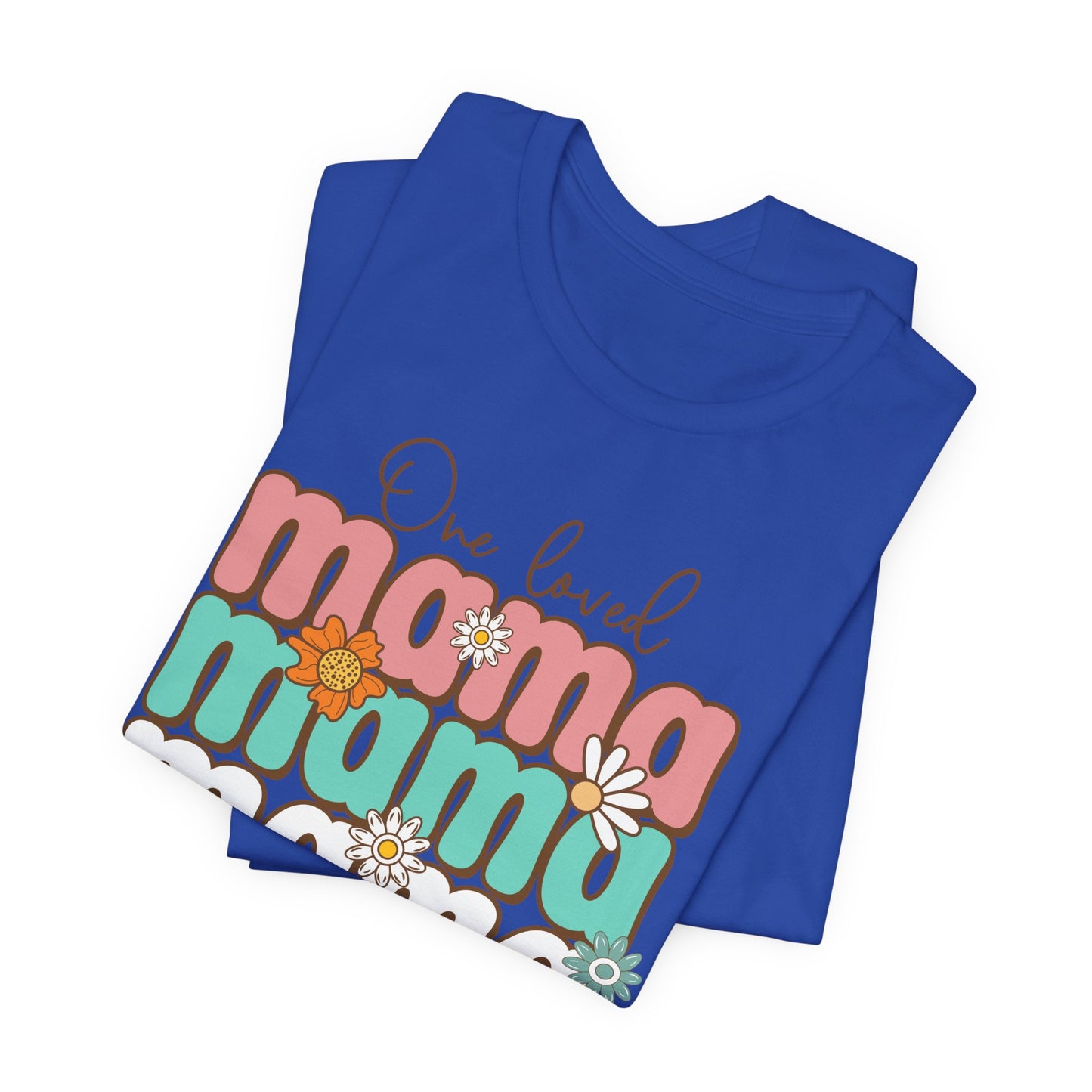 👕 Mama, Mama, Mama, Mama Boho-Style T-Shirt – Joyful Chaos of Motherhood 🌿