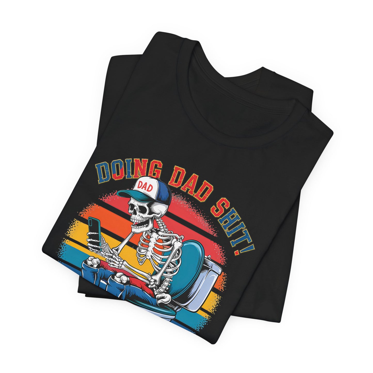 🧻 HACIENDO CABRAS DE PAPÁ | Camiseta gráfica divertida con esqueleto en el inodoro