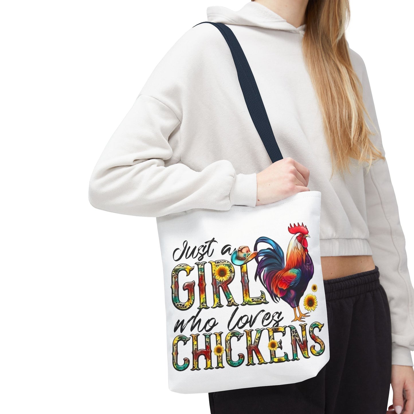 🐔 Solo una chica que ama las gallinas: Bolsa de tela estilo granja para amantes de las gallinas