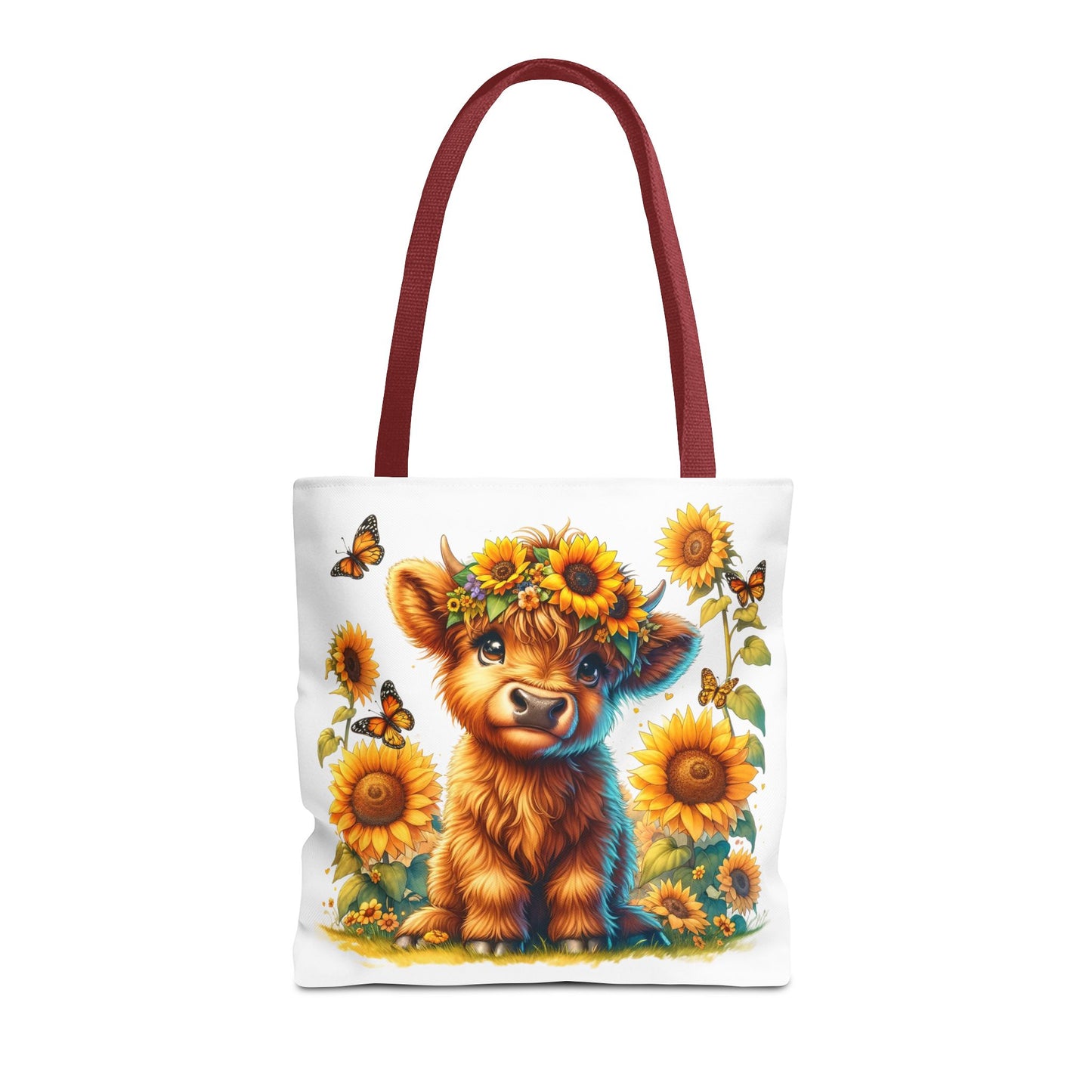 Bolsa de mano de vaca de las Tierras Altas: estética rústica de granja, bolsa de compras reutilizable con un toque rústico y chic, regalo inspirado en la naturaleza para amantes de los animales.