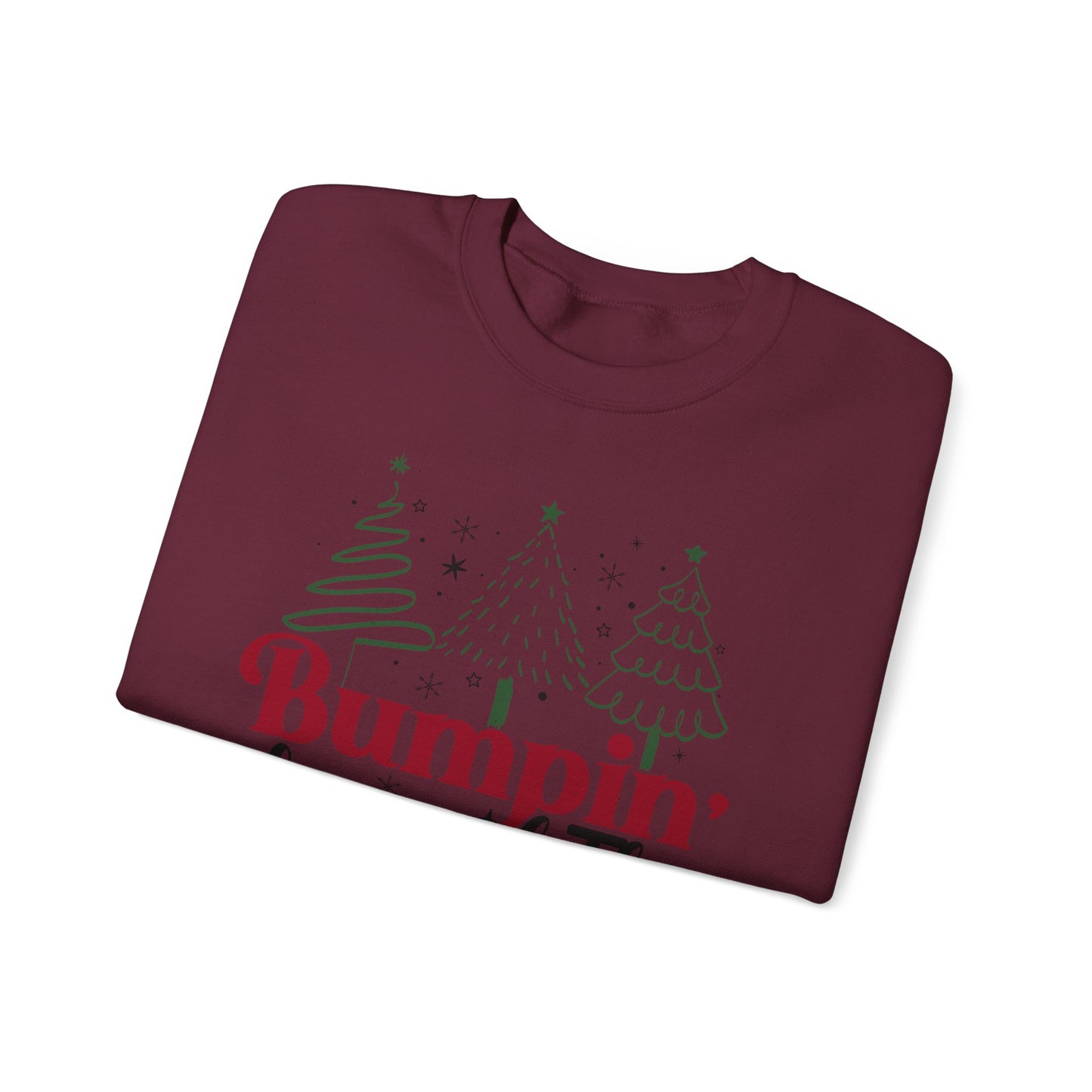 🎄👶 Bumpin’ Around the Christmas Tree Sweatshirt – Cute Holiday Maternity Top ❤️