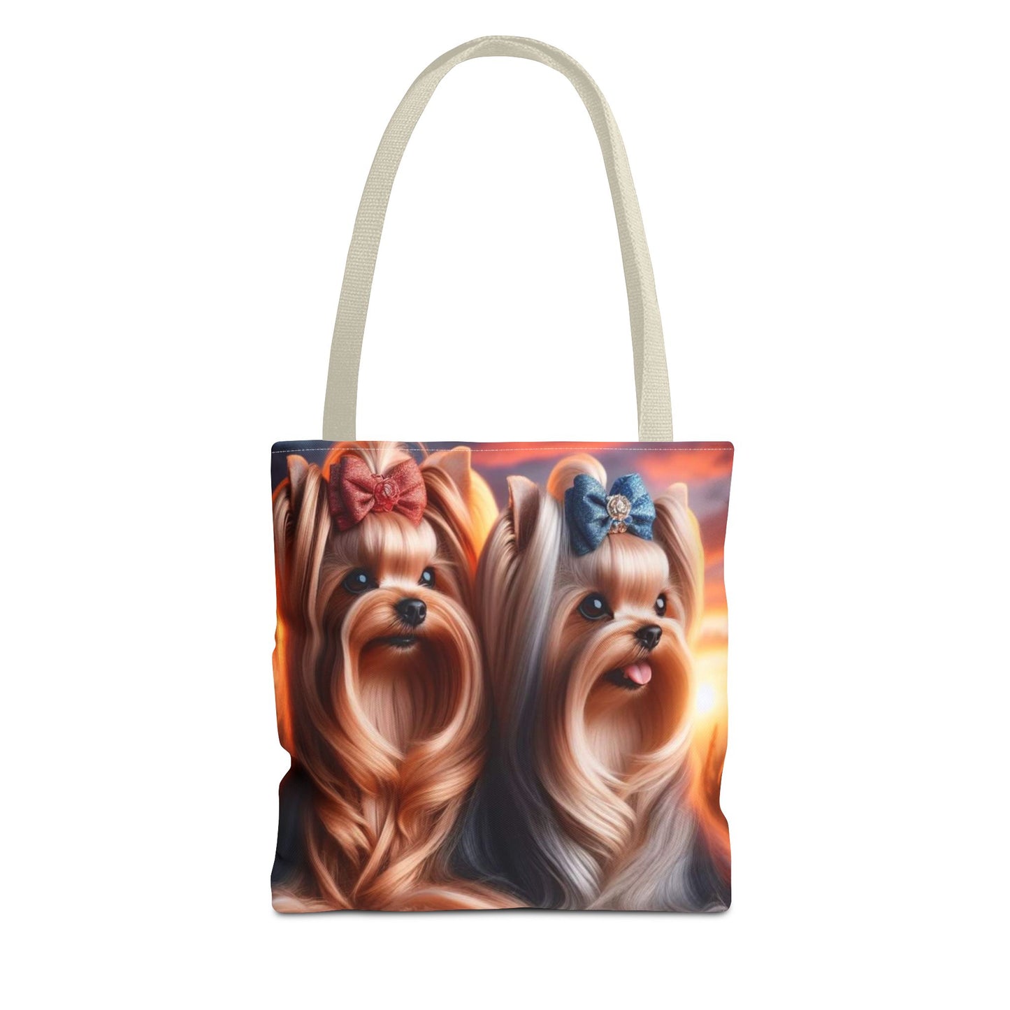 Bolsa de tela Yorkshire Terrier: un bonito regalo para amantes de los perros, bolsa de compras reutilizable, accesorio para amantes de las mascotas, elegante bolso de mano para uso diario.