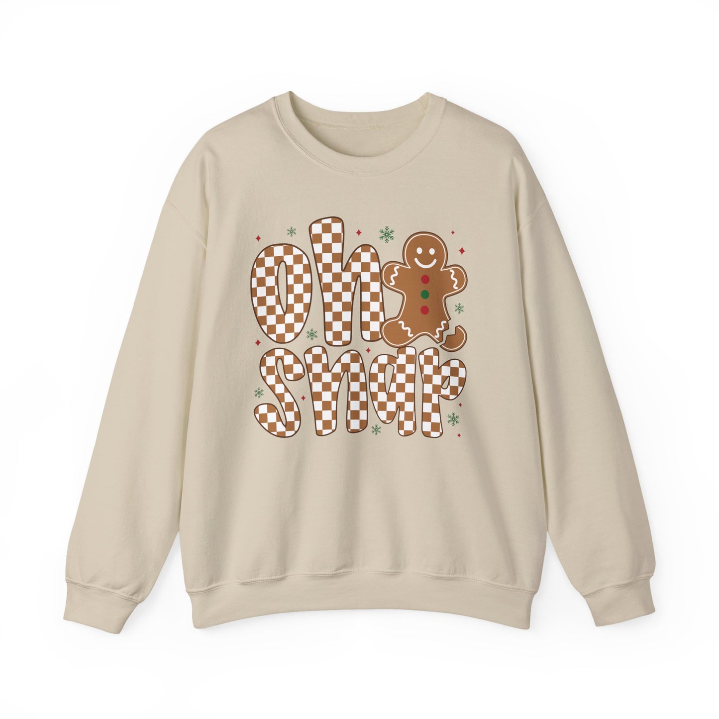 🍪✨ Oh Snap Gingerbread Crewneck – Cozy Pun for Cookie Lovers 🎄😄