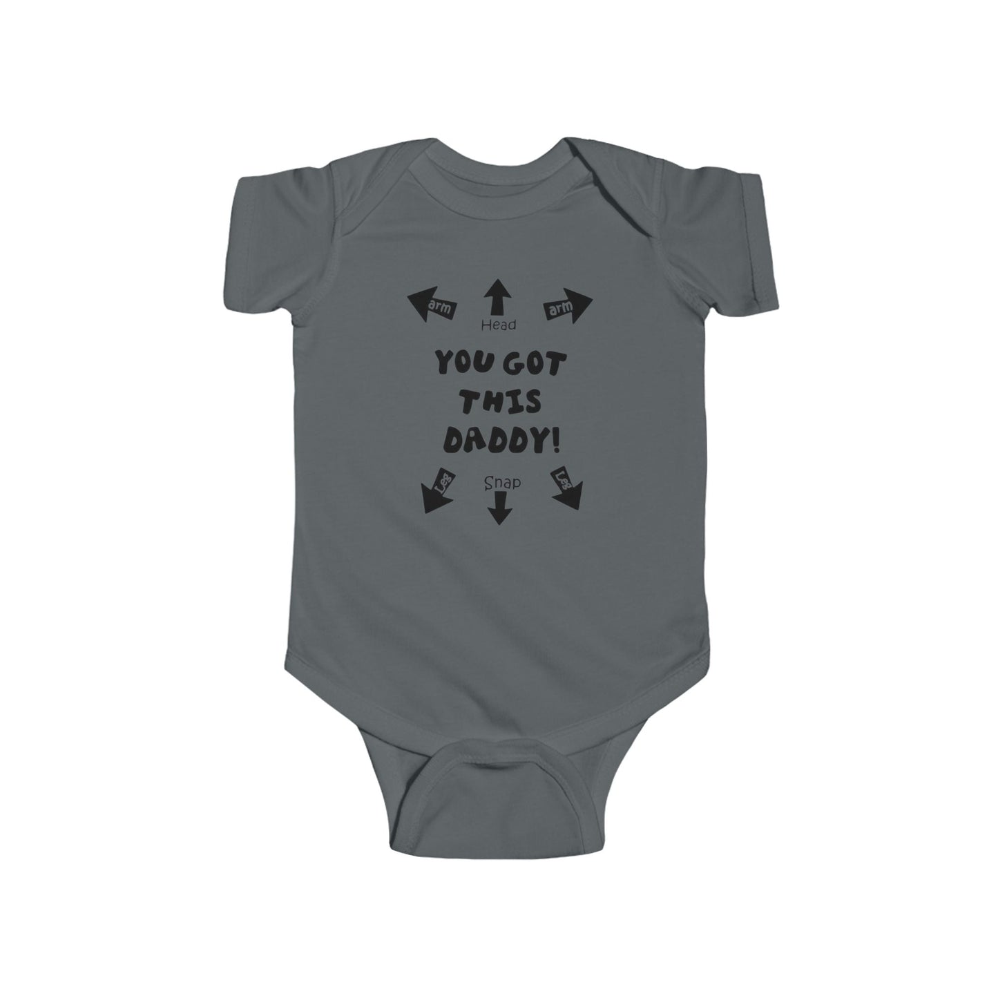 You Got This Daddy Baby Onesie | Funny New Dad Bodysuit with Arrows | Organic Option Available